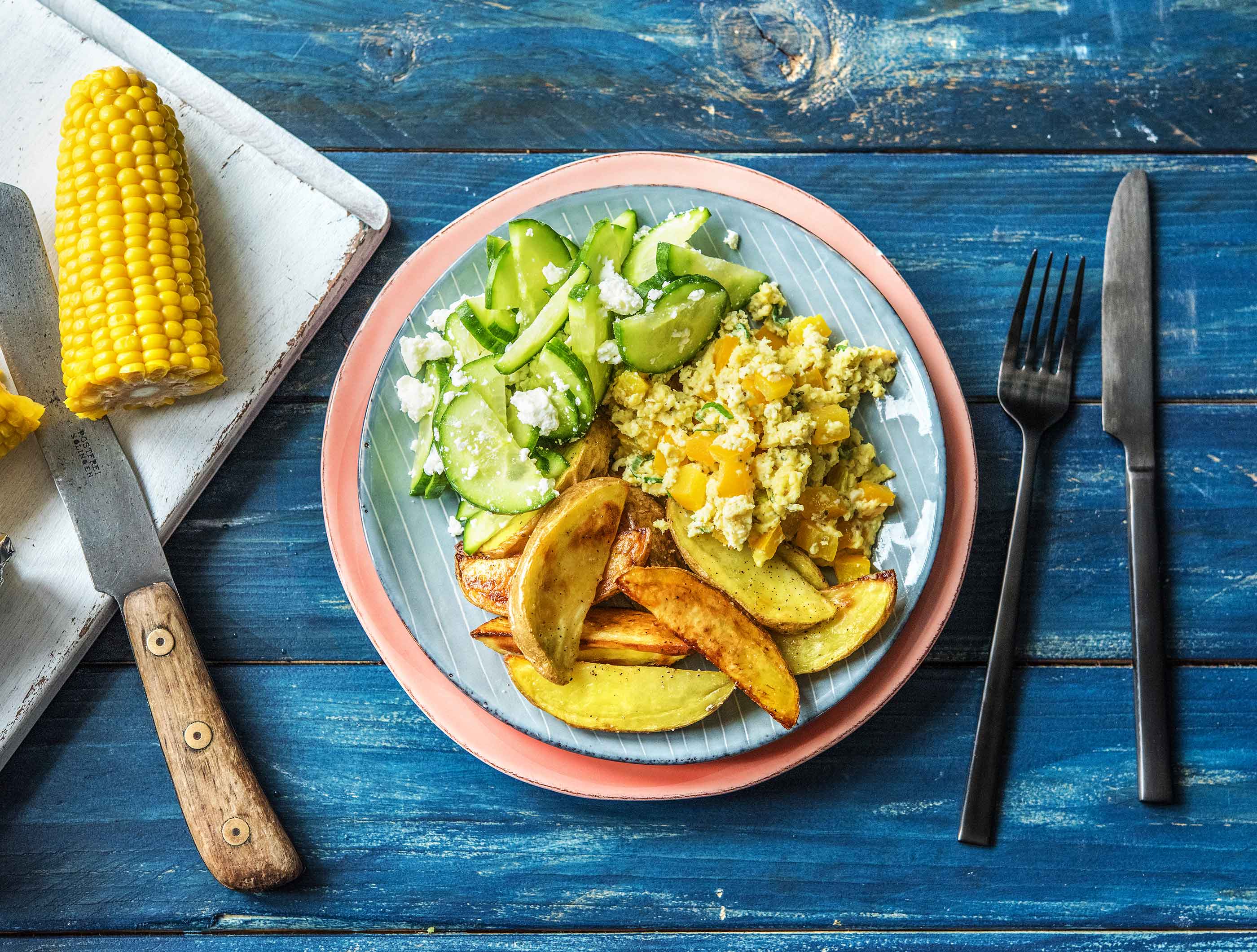 Groente-roerei met aardappelen