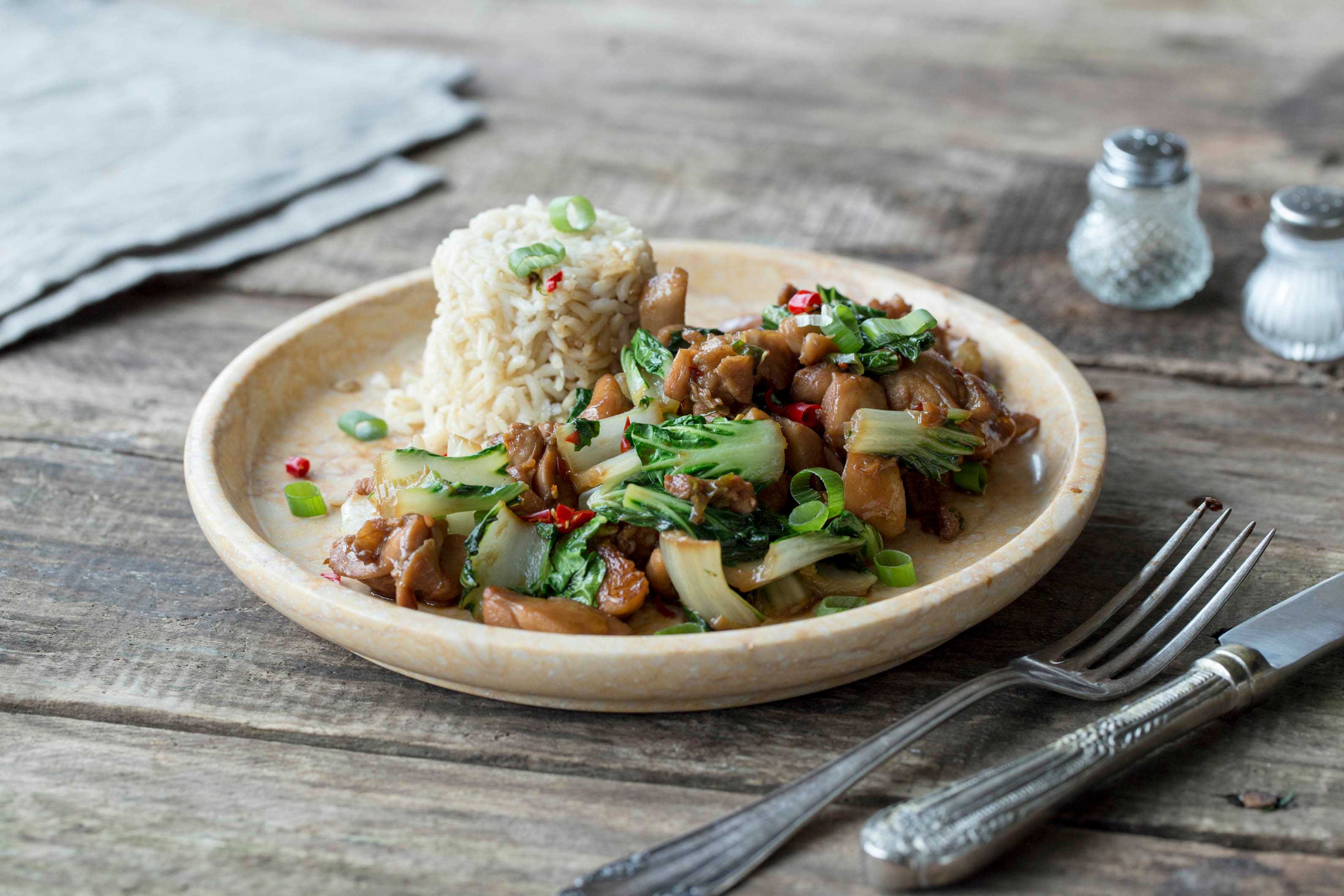 HelloFresh Five Spiced Chicken with Bok Choy