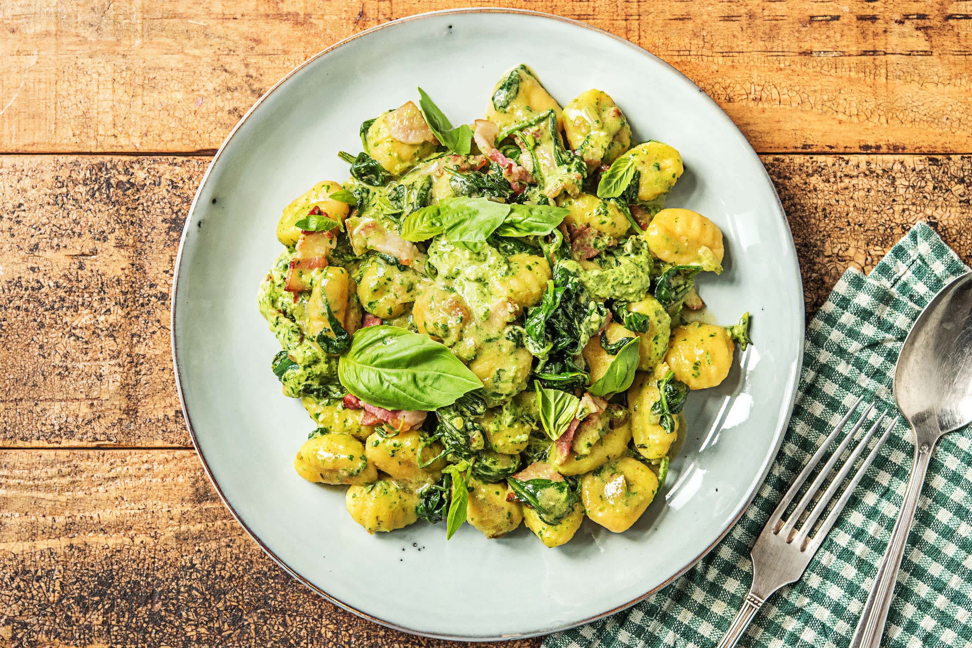 Herzhafte Gnocchipfanne mit Bacon