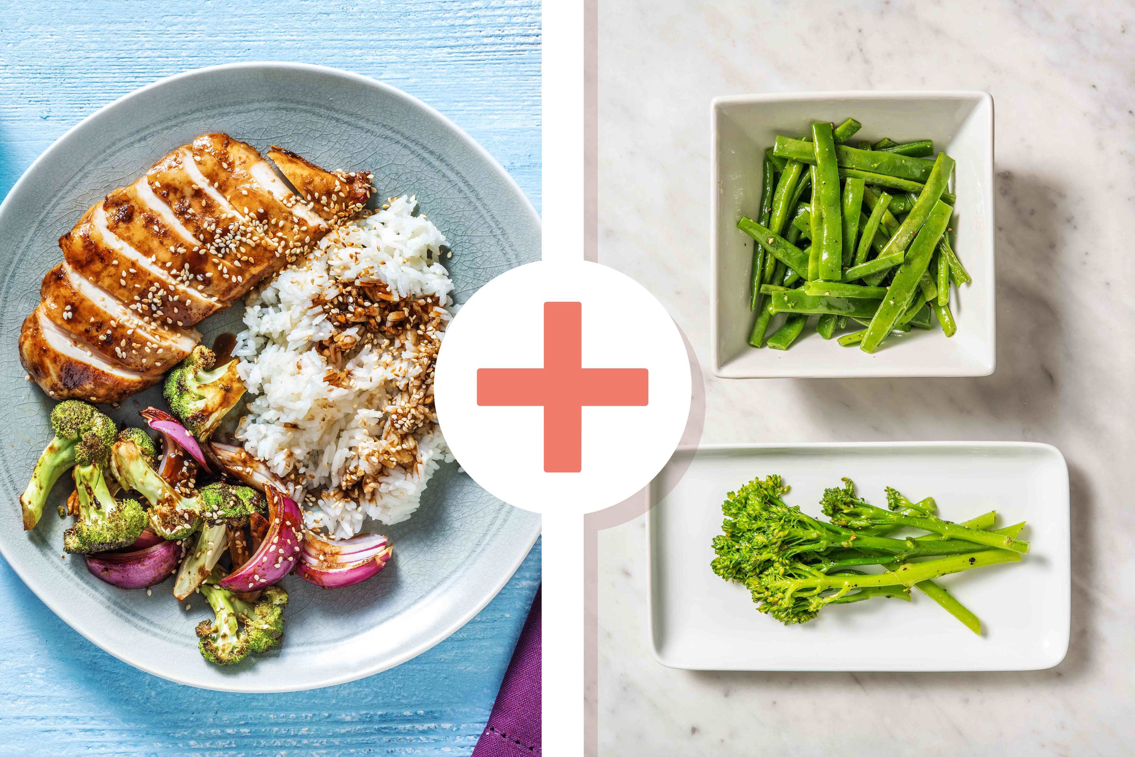Hoisin Sticky Baked Chicken Breast With Extra Veggies