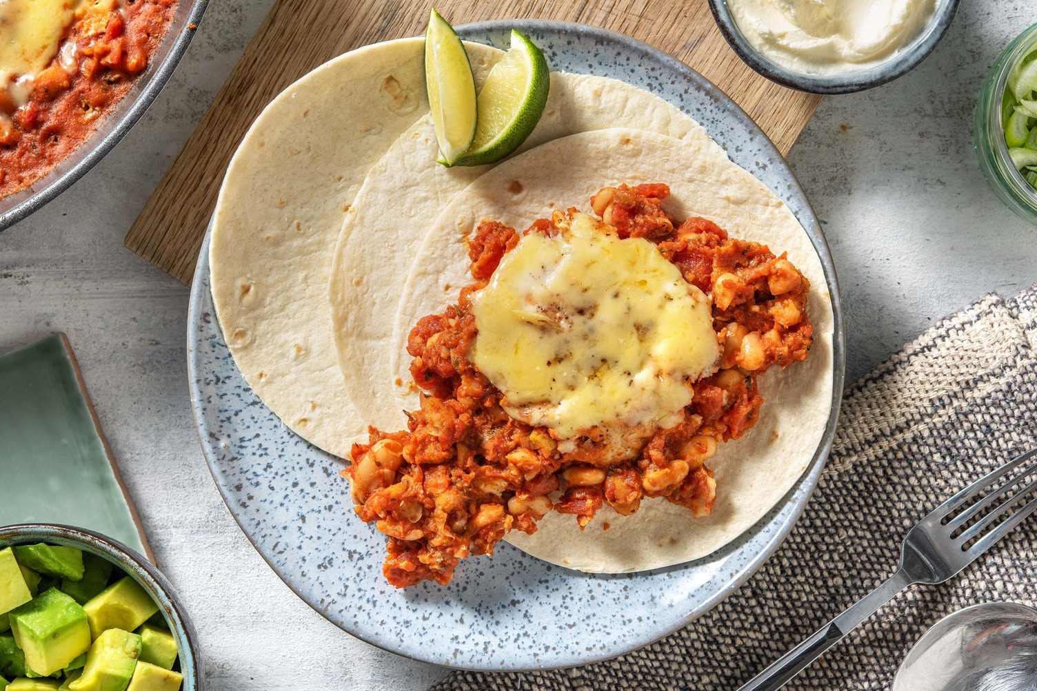Huevos rancheros aux haricots cannellini et à l’avocat