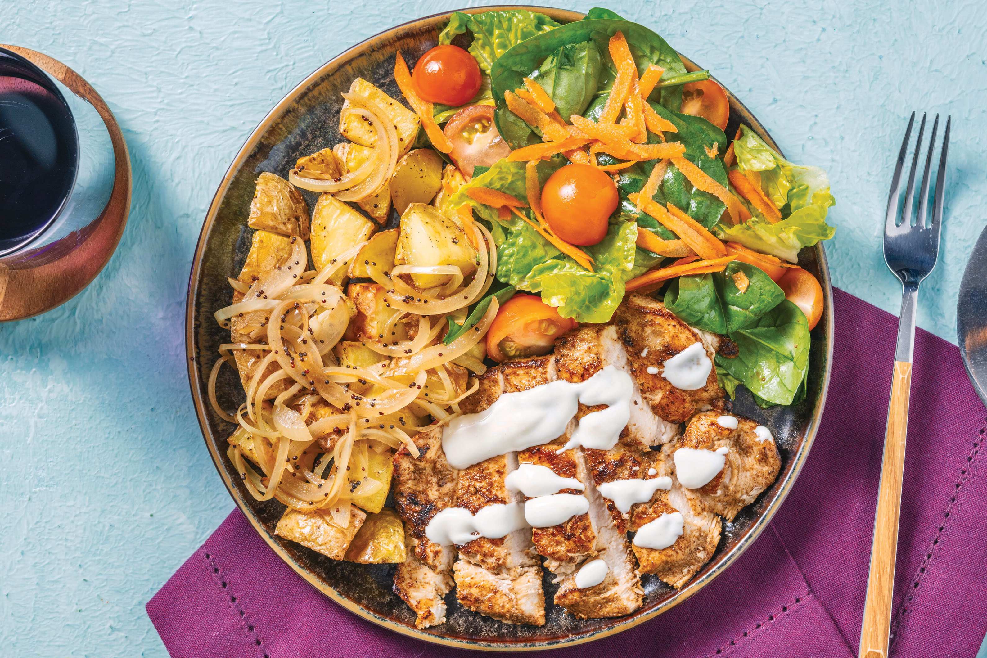 Indian-Spiced Sirloin Steak & Potatoes