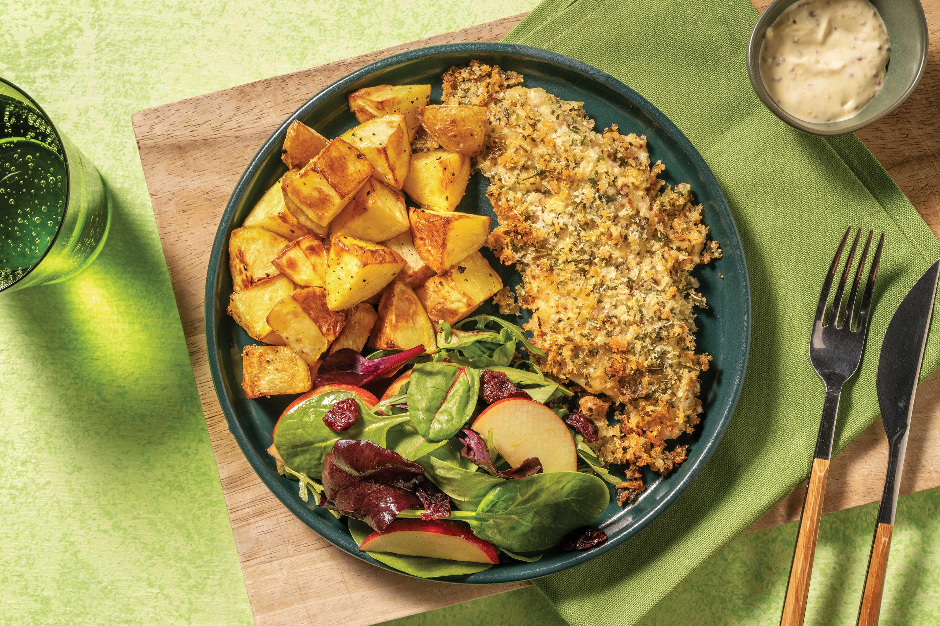 Mustard Chicken & Stuffing Crumb