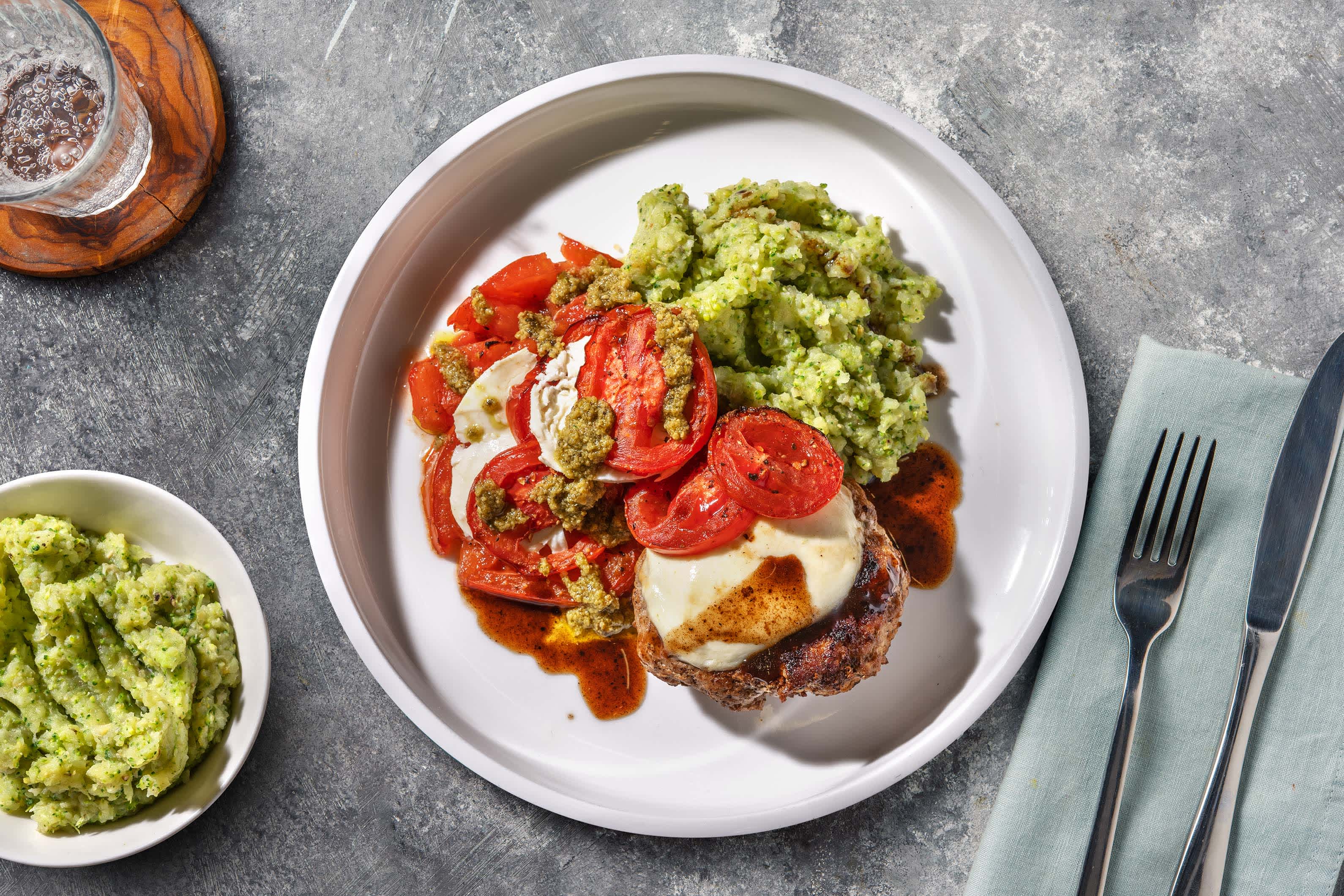 Kalfsburger caprese