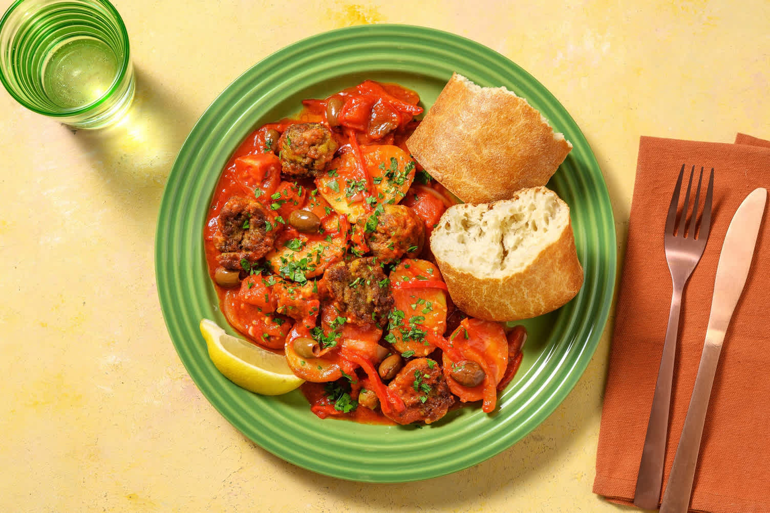 Köfte in kruidige tomatensaus