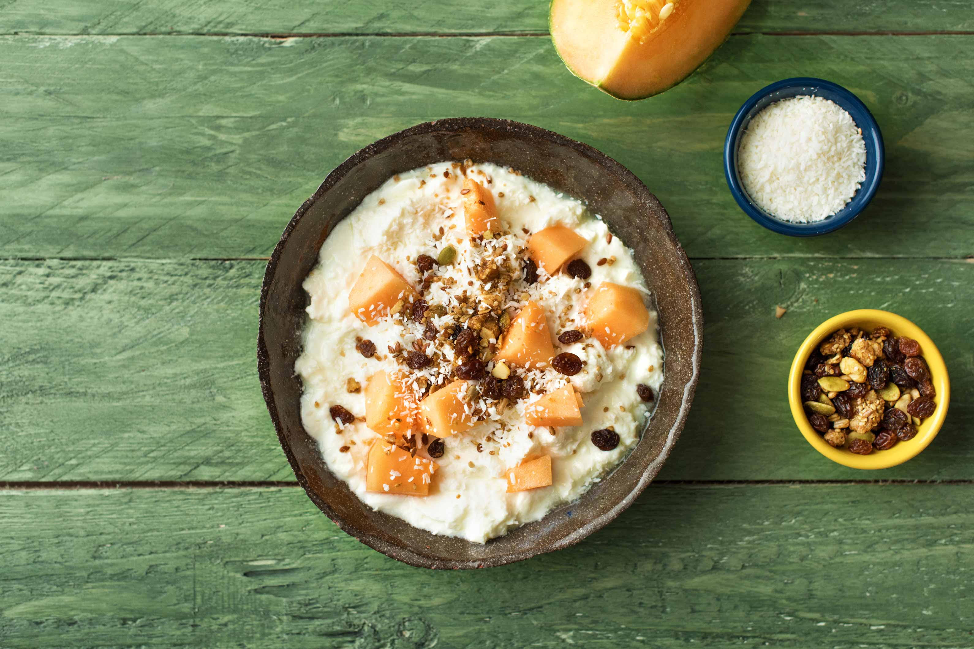 Fromage blanc au melon