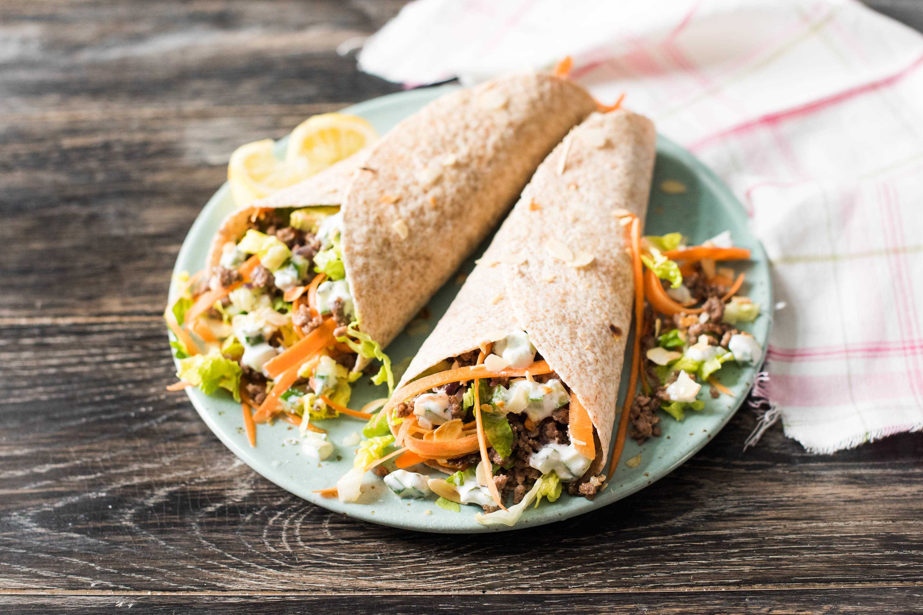 Lebanese Lamb Wraps