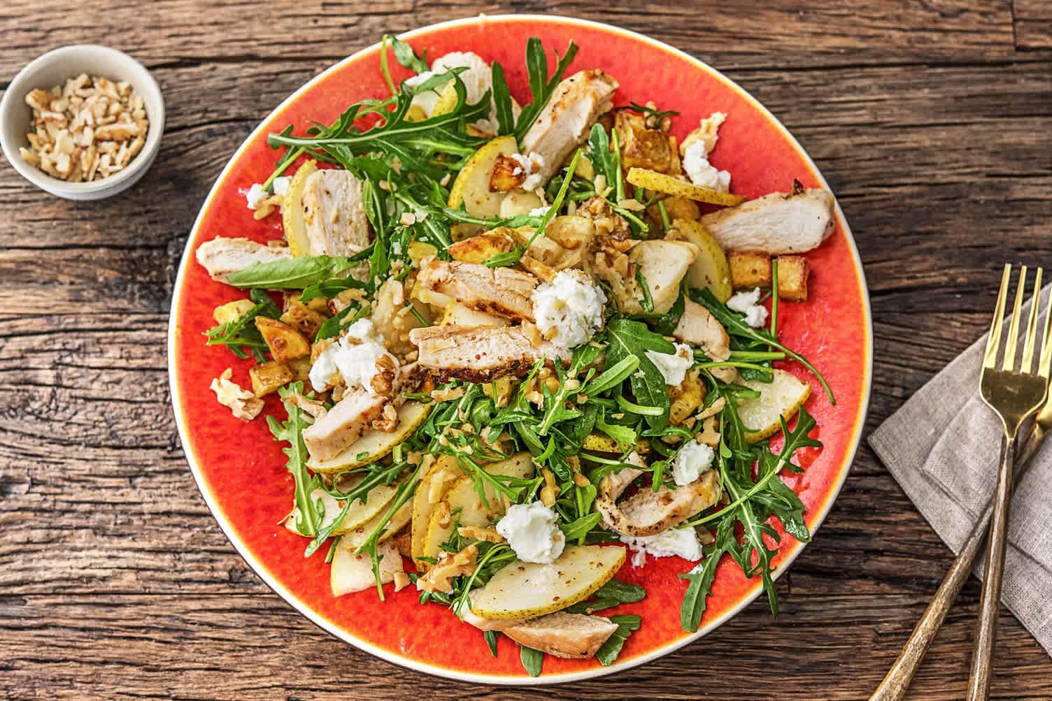 Poulet au citron et fromage de chèvre