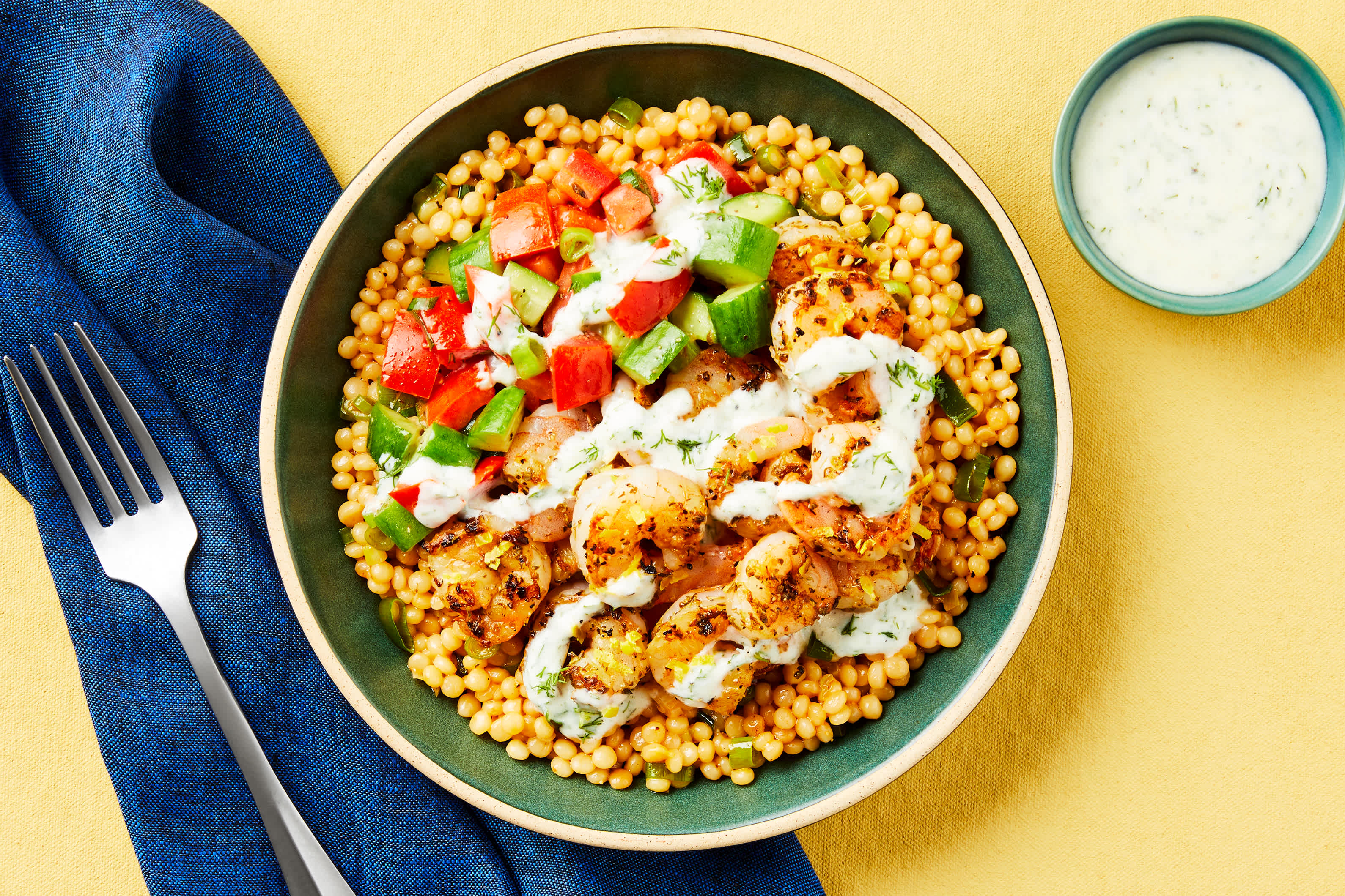 Lemony Shrimp & Couscous Bowls