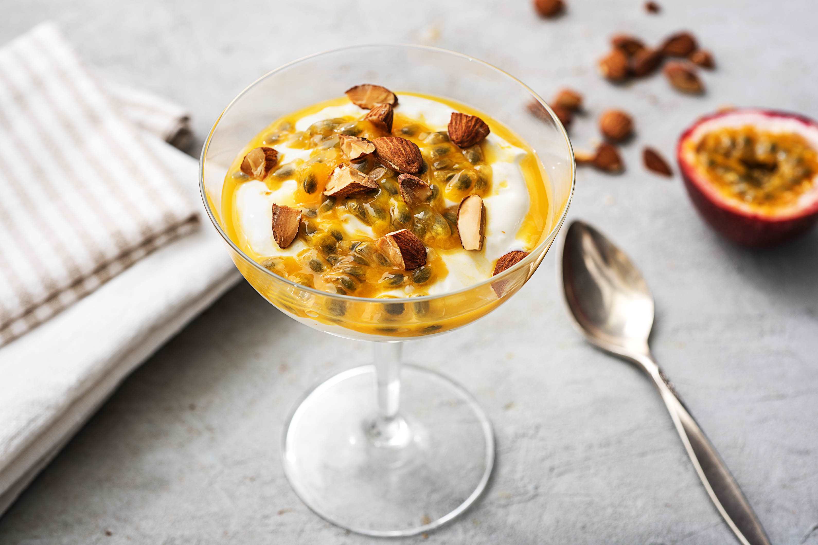 Yaourt au mascarpone et au fruit de la passion