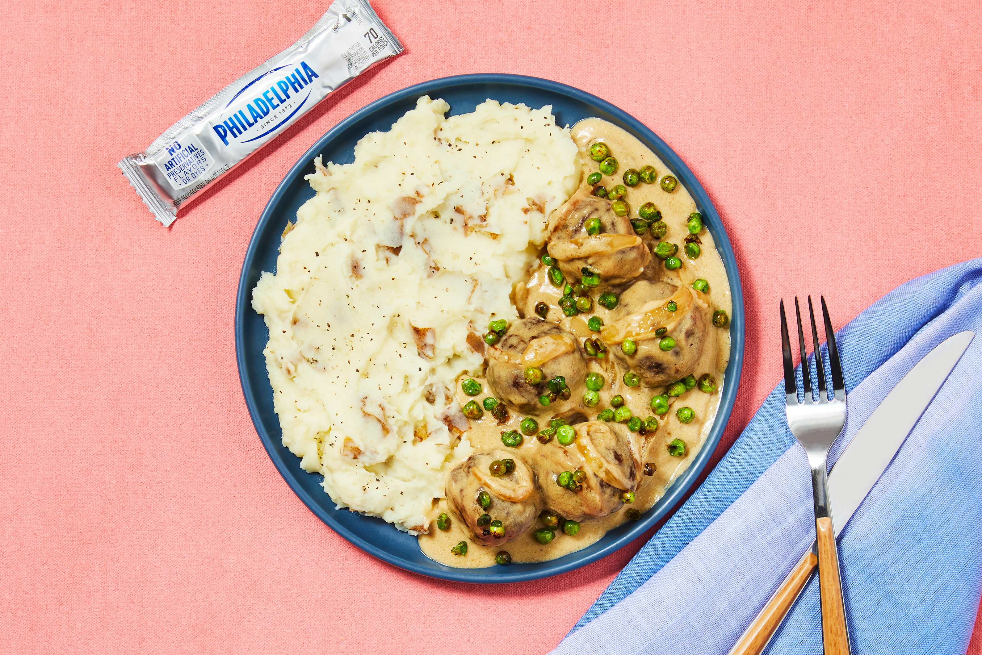 Meatballs & Creamy Onion Gravy