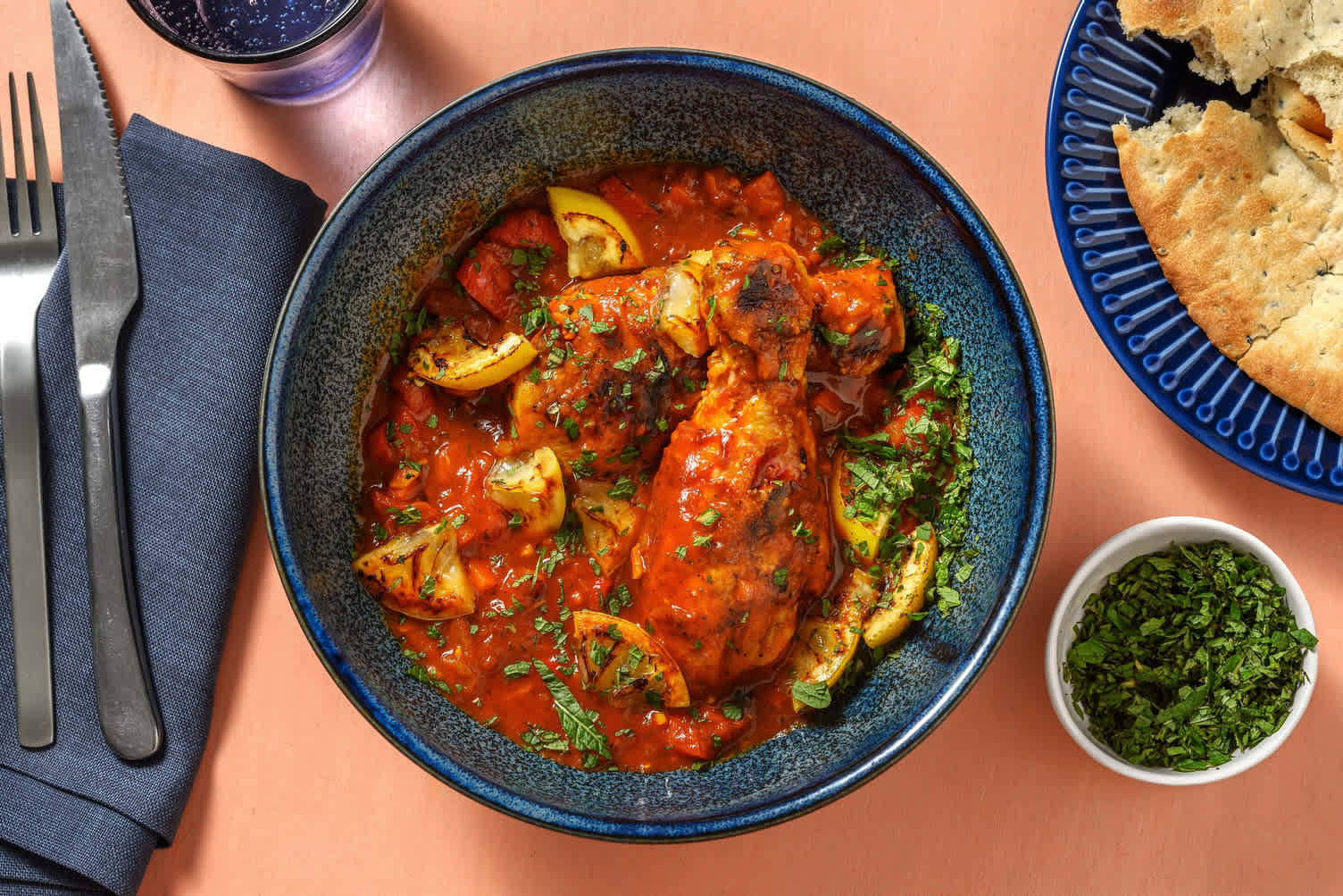 Mijoté de pilons de poulet au citron caramélisé