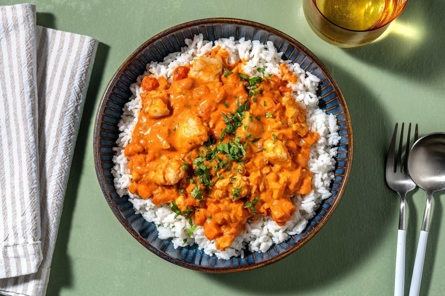 Mijoté de poisson à la brésilienne au lait de coco et riz