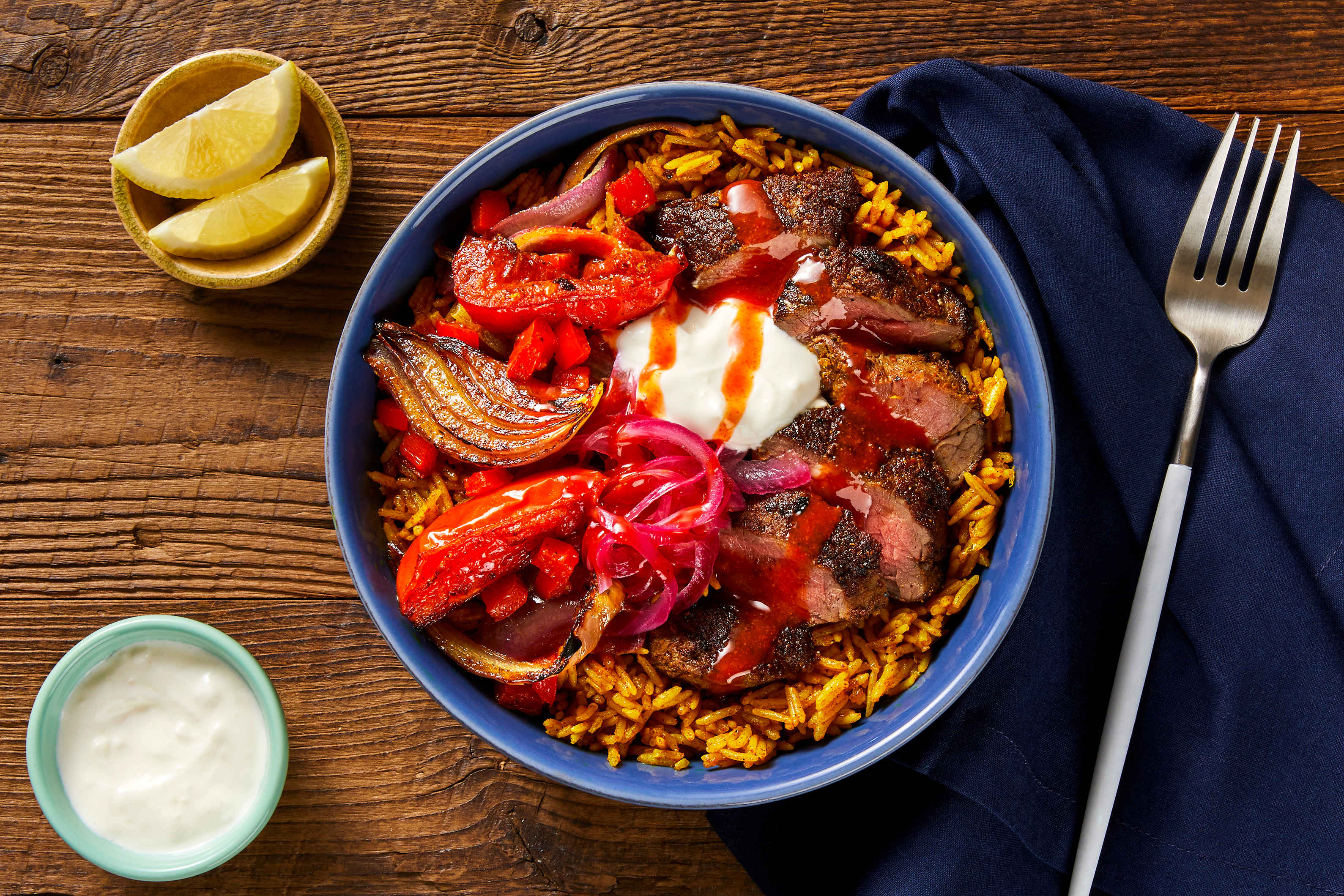NYC Street Cart Steak Bowls