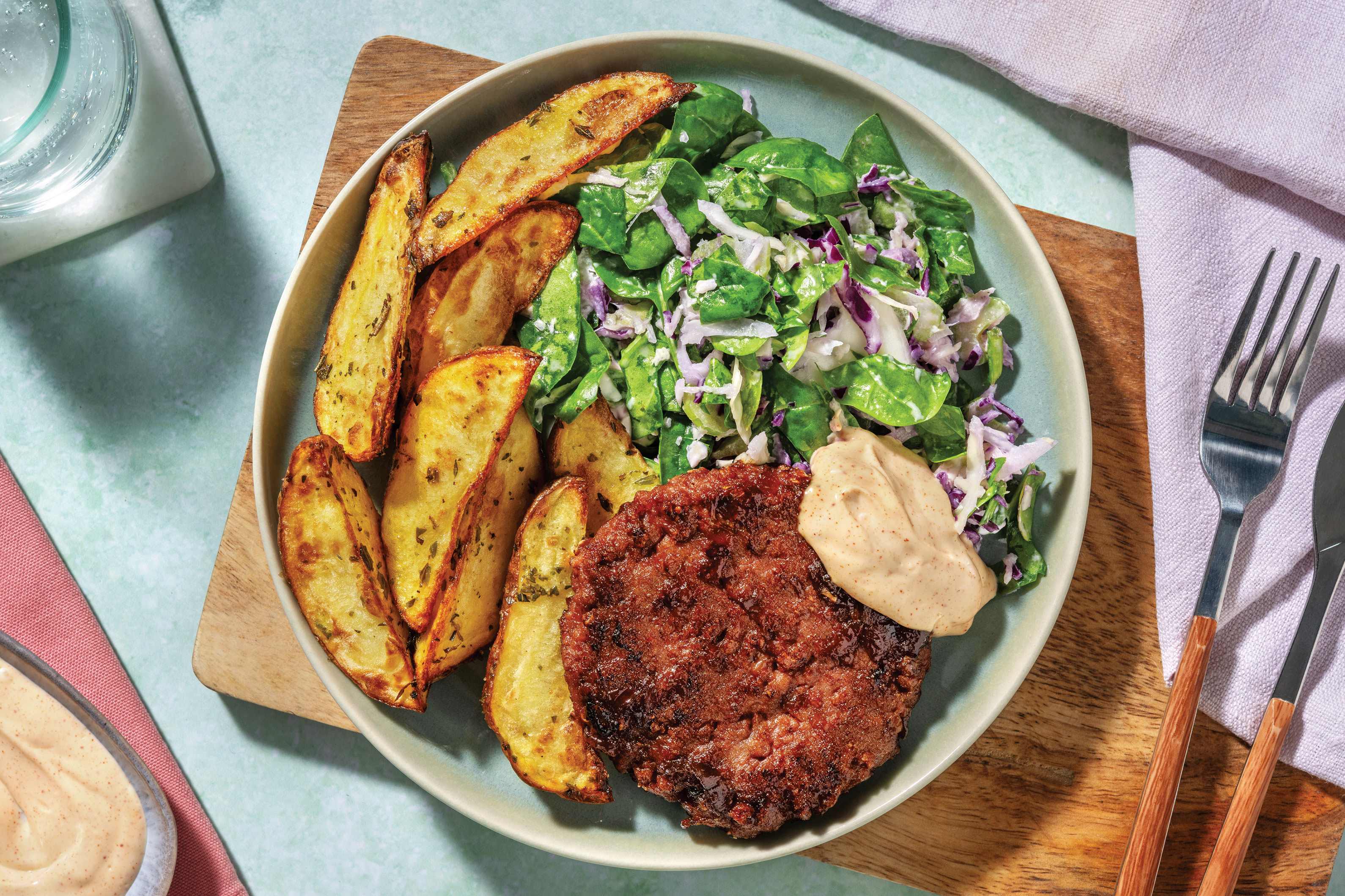 Onion Chutney Glazed Patty