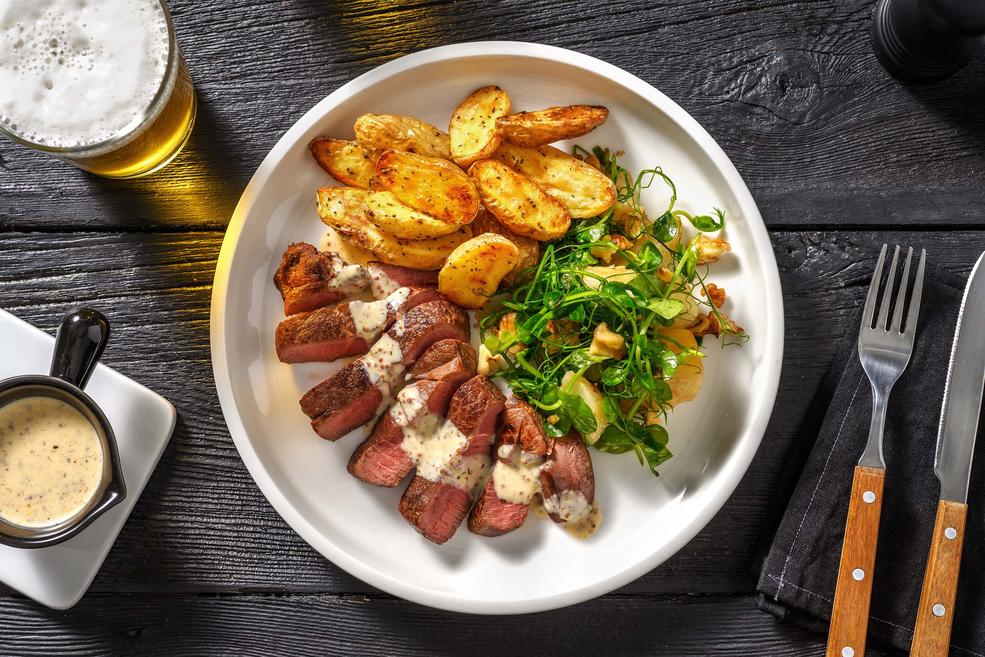Pan-Fried Venison Steaks