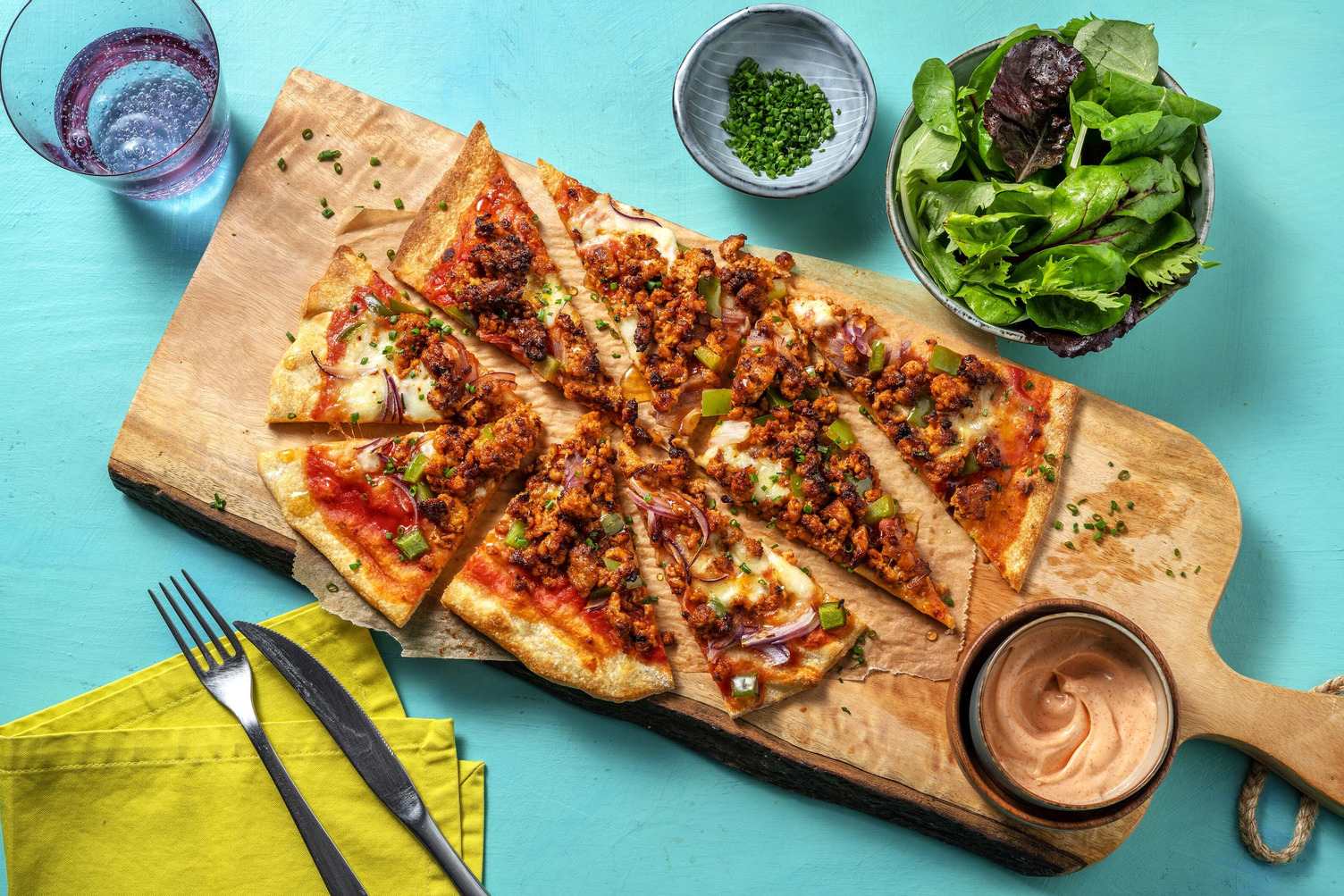 Spicy Sweet Chorizo Pizza