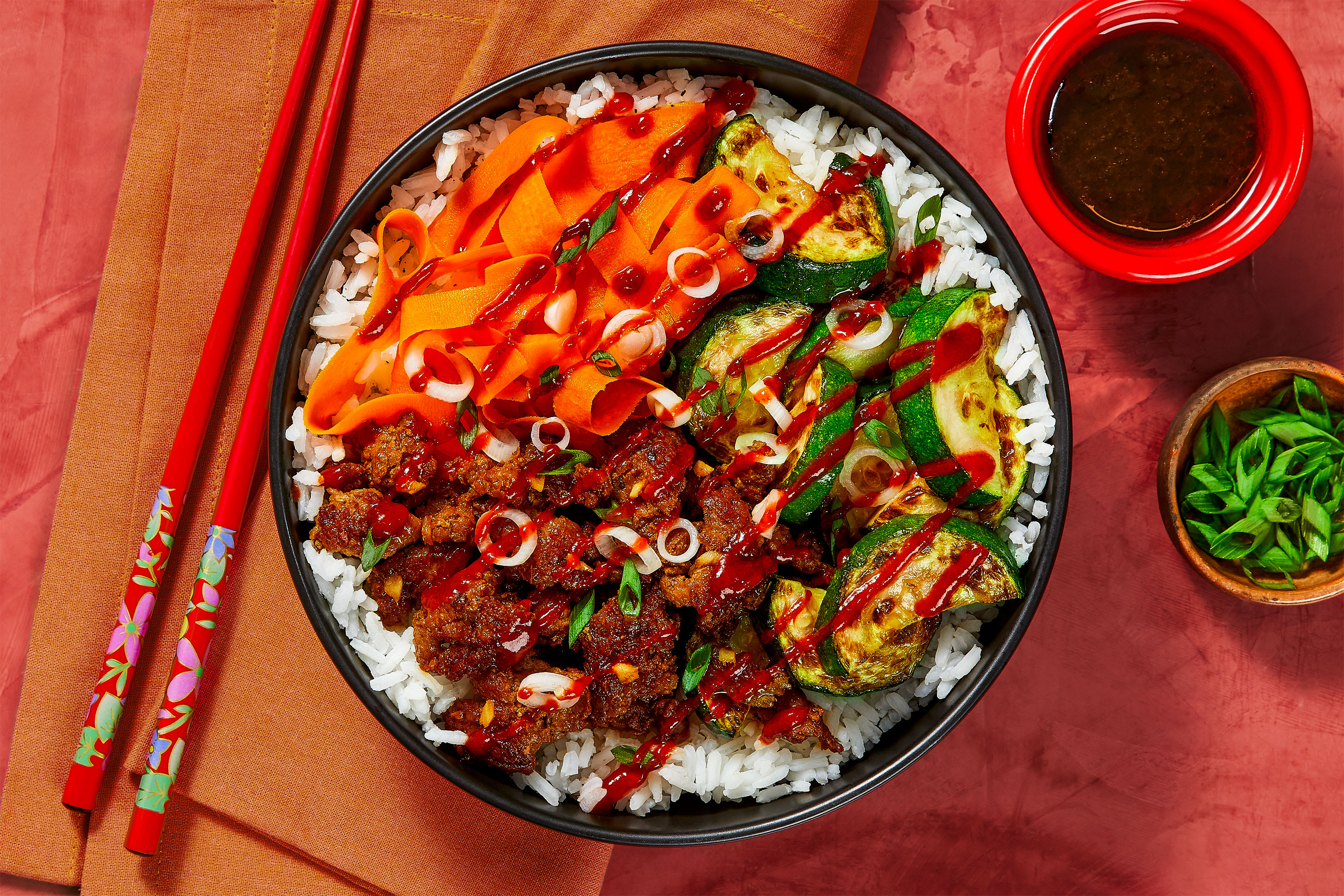 Pork and Veggie Bibimbap