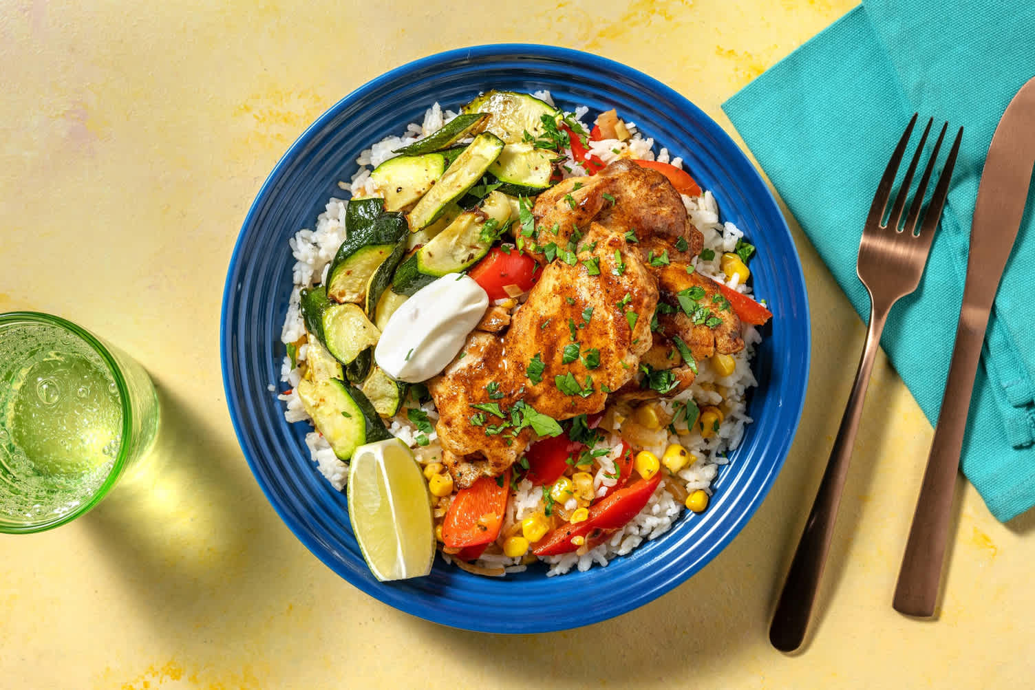 Poulet bio à la caribéenne