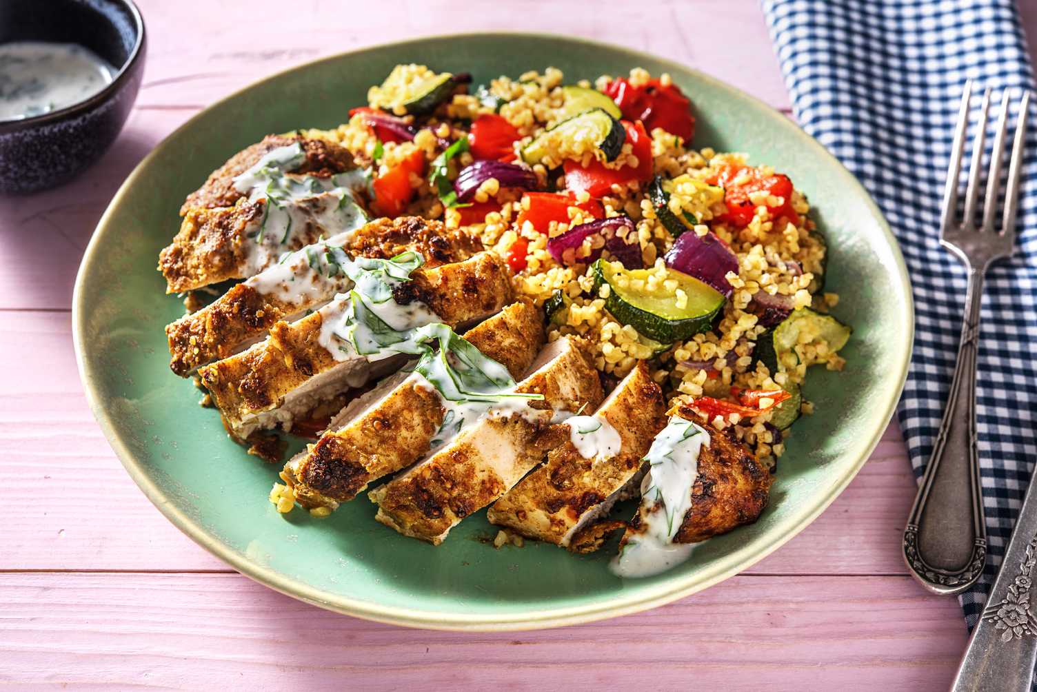 Poulet au yogourt et au dukkah