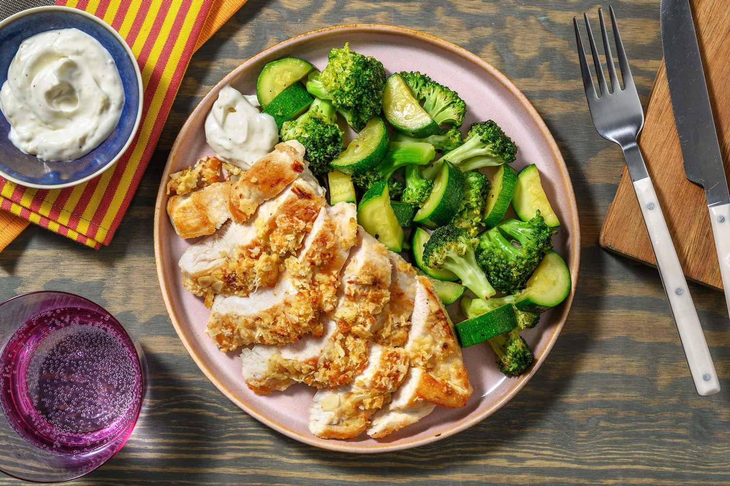 Poulet aux amandes faible en glucides