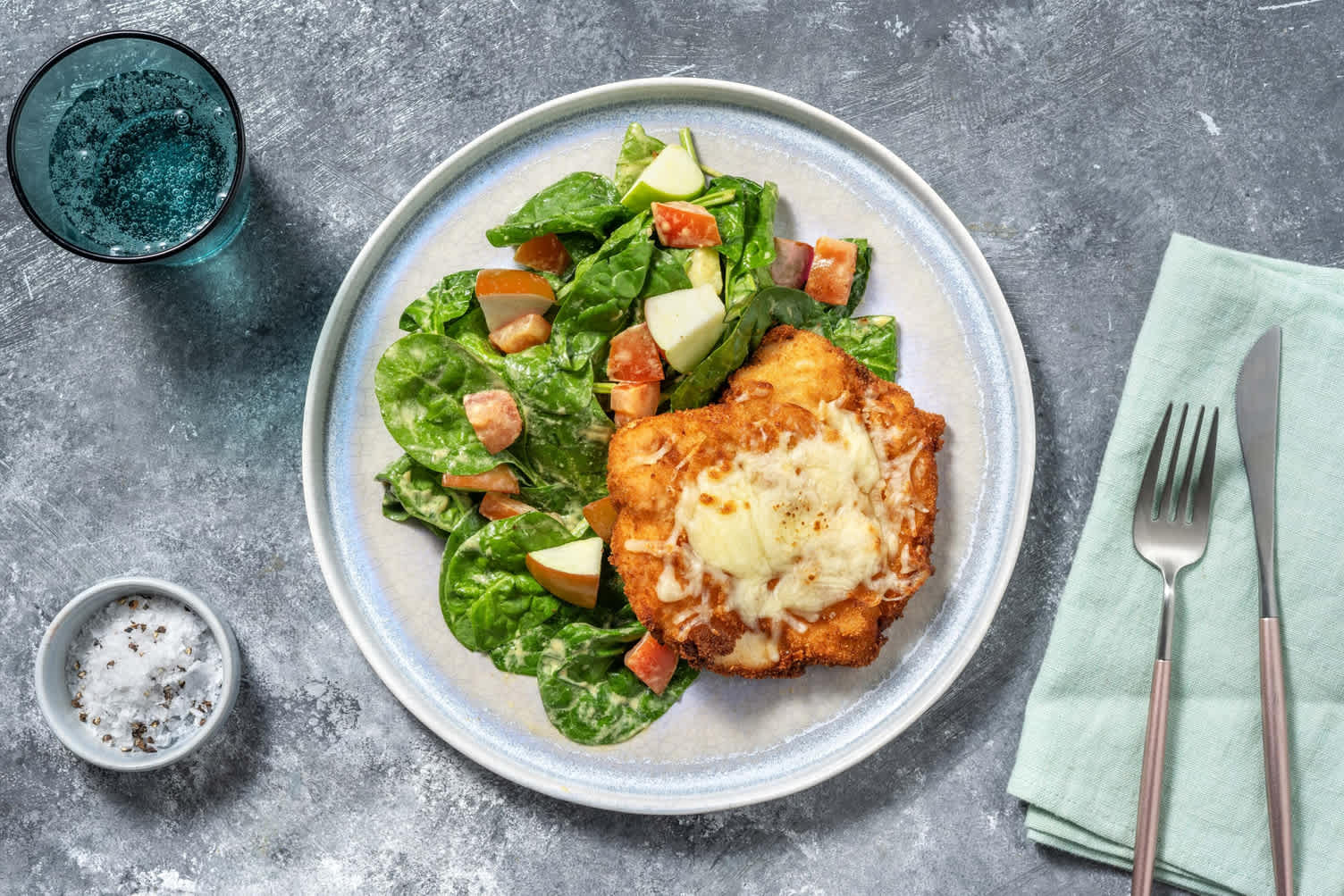 Poulet gratiné à la milanaise
