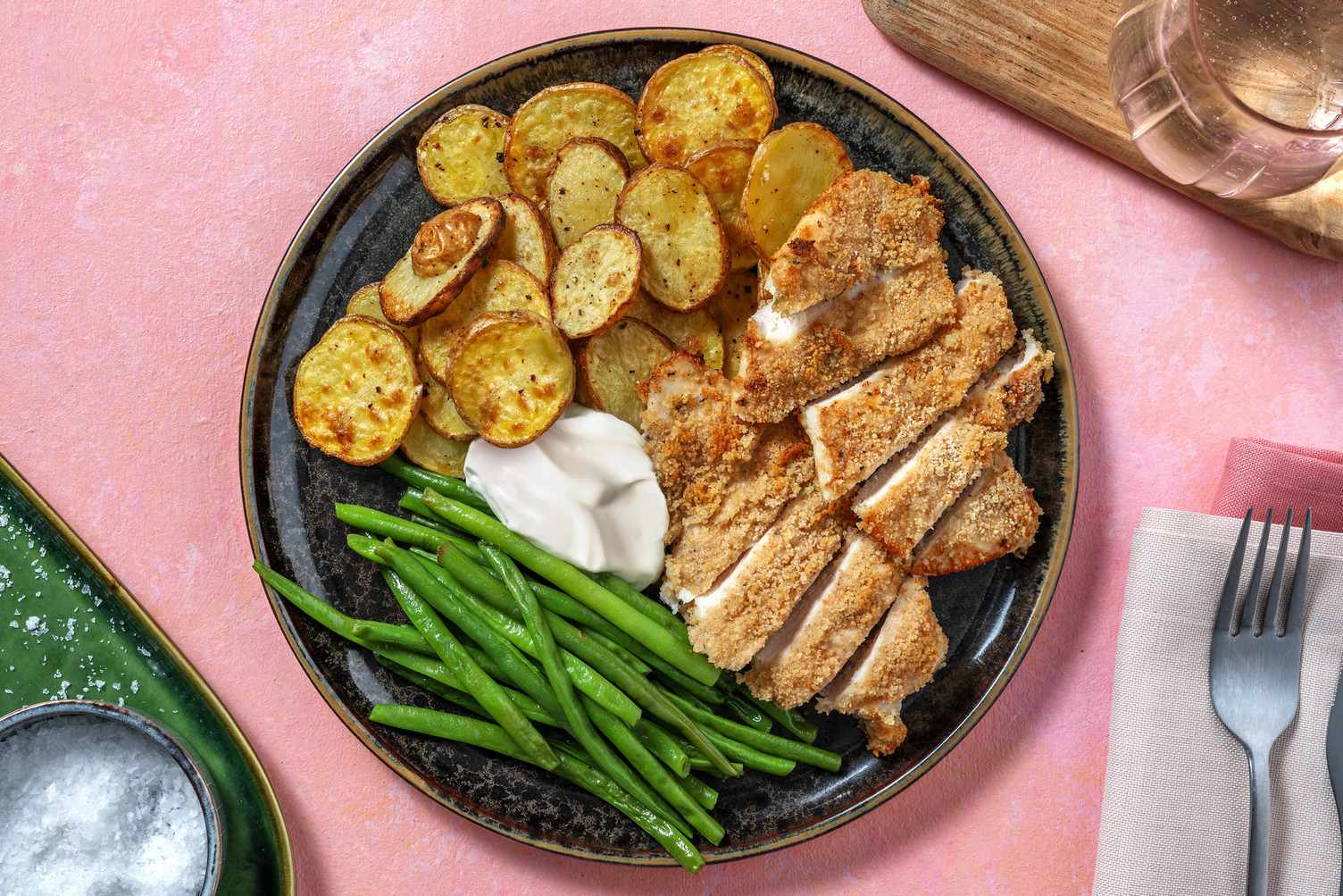 Poulet pané à la sauce ranch