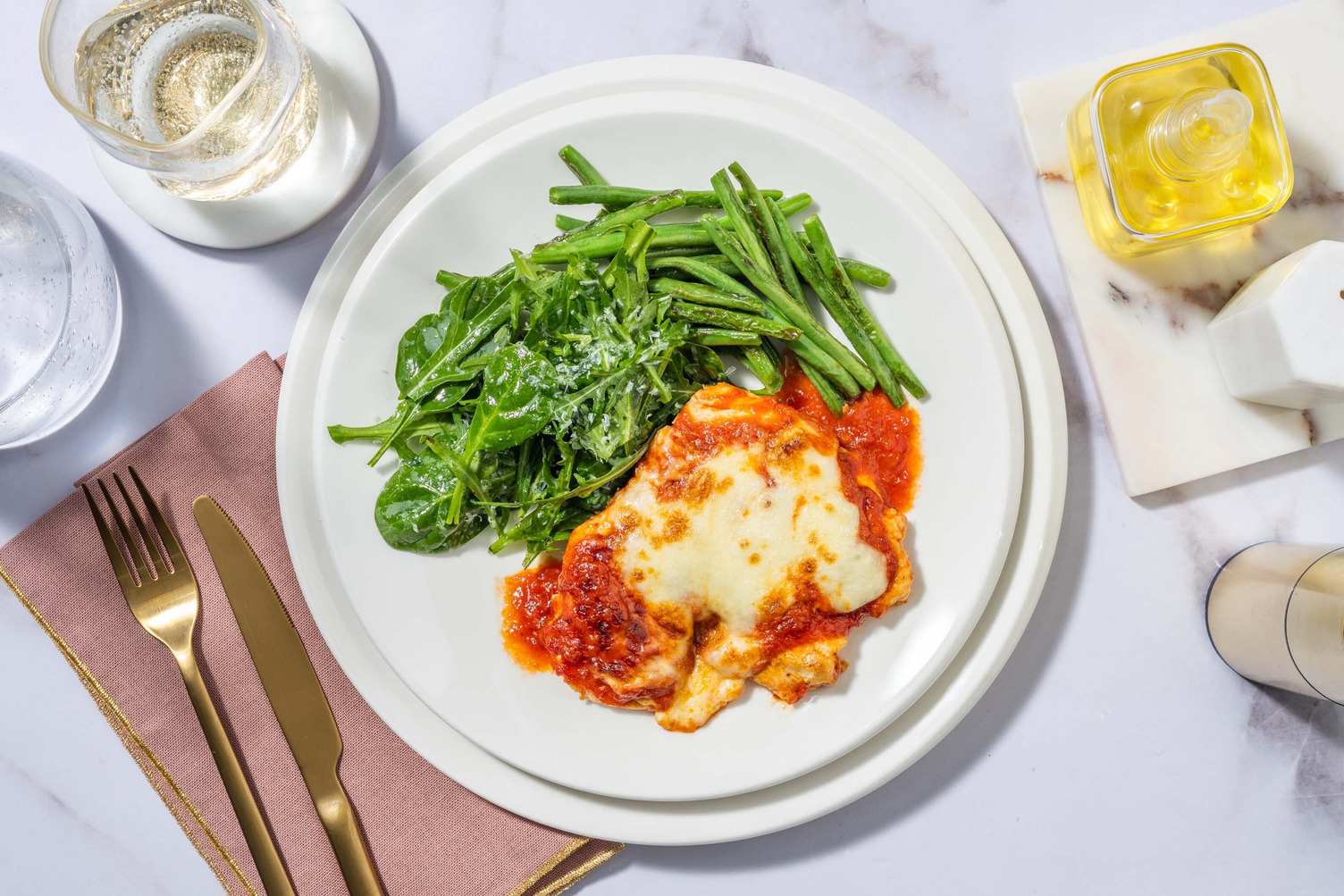 Poulet parmigiana céto