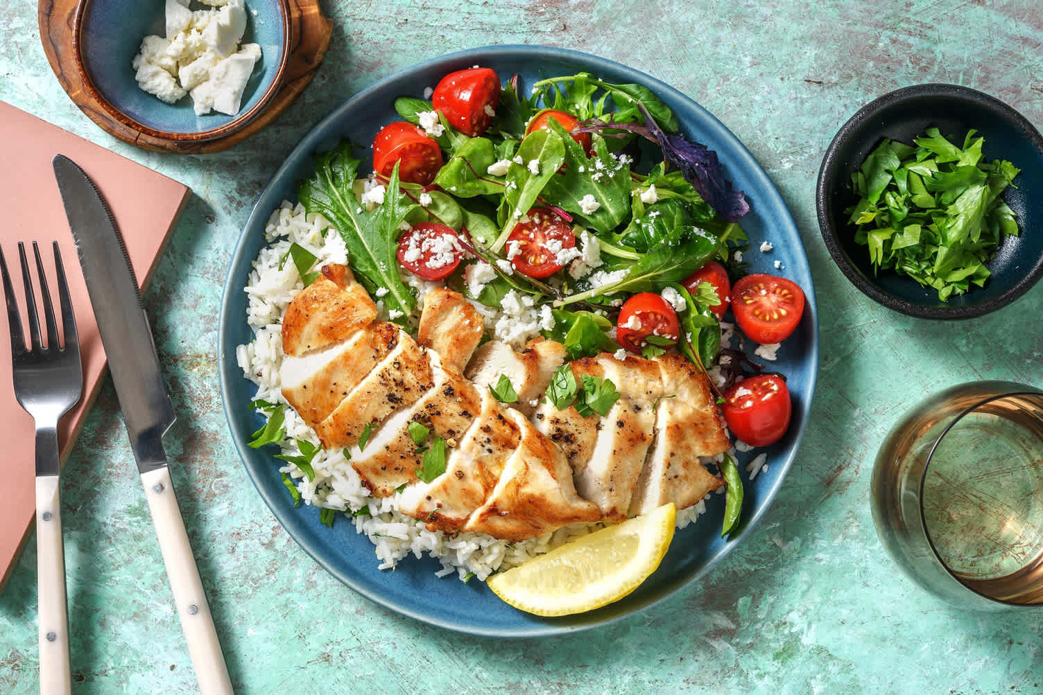 Poulet façon souvlaki