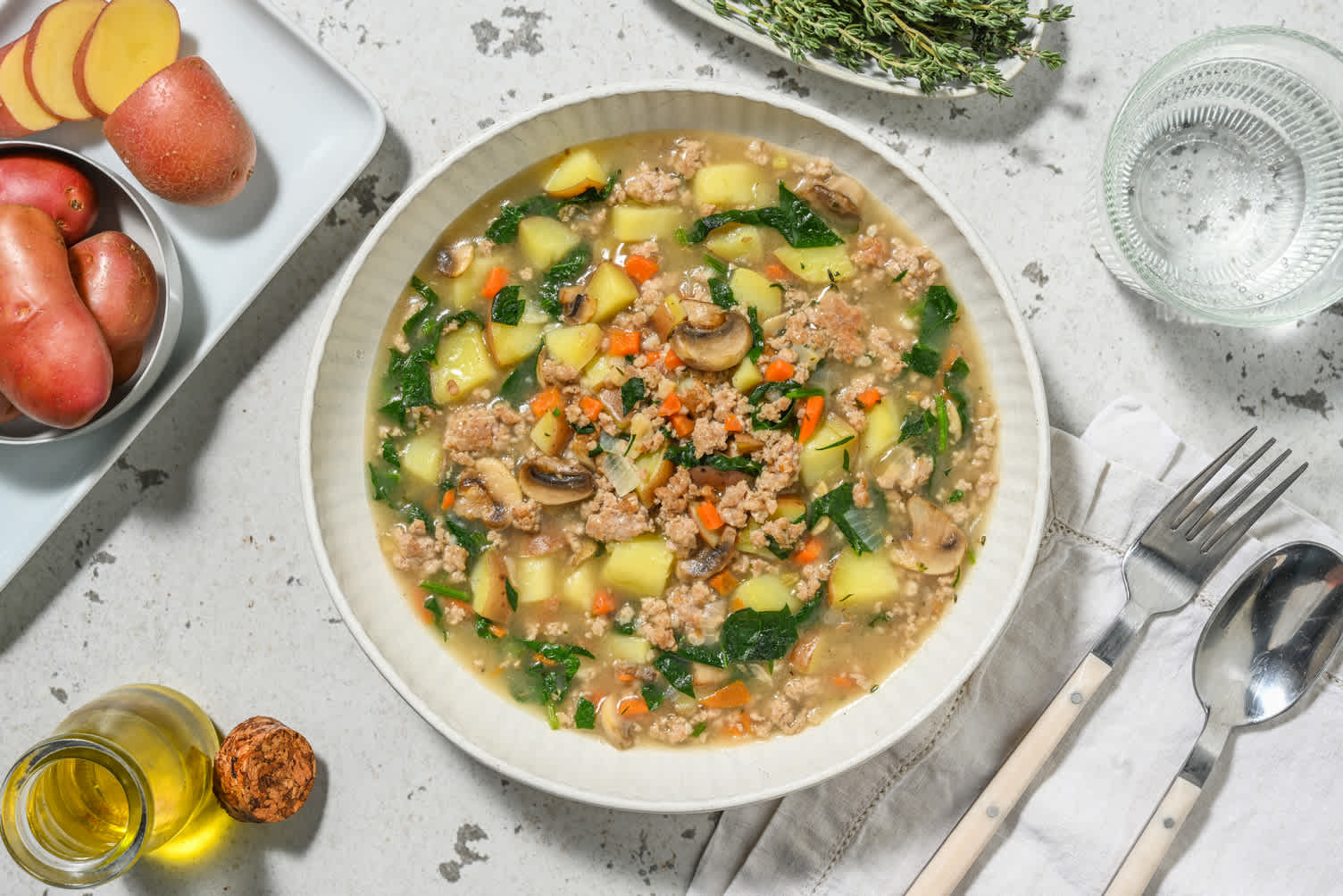 Ragoût de Beyond Meat® et de champignons