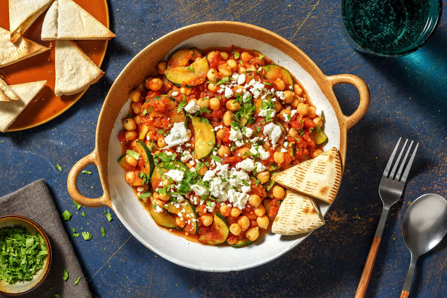 Ragoût de pois chiches au harissa