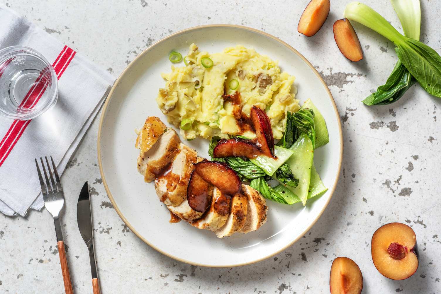 Roasted Chicken Breast and Plum Hoisin Sauce