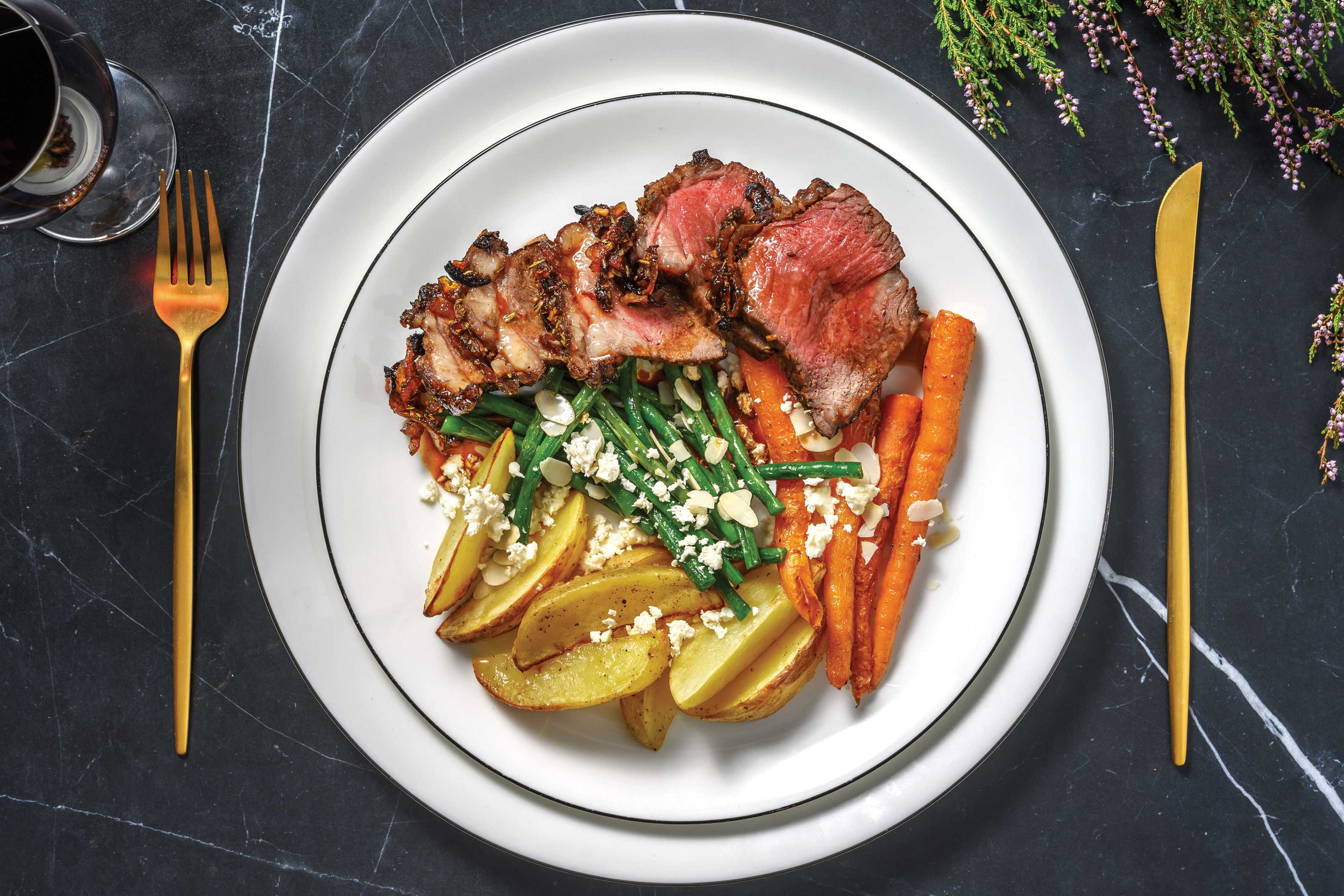 Rosemary Lamb Rump & Baby Carrots