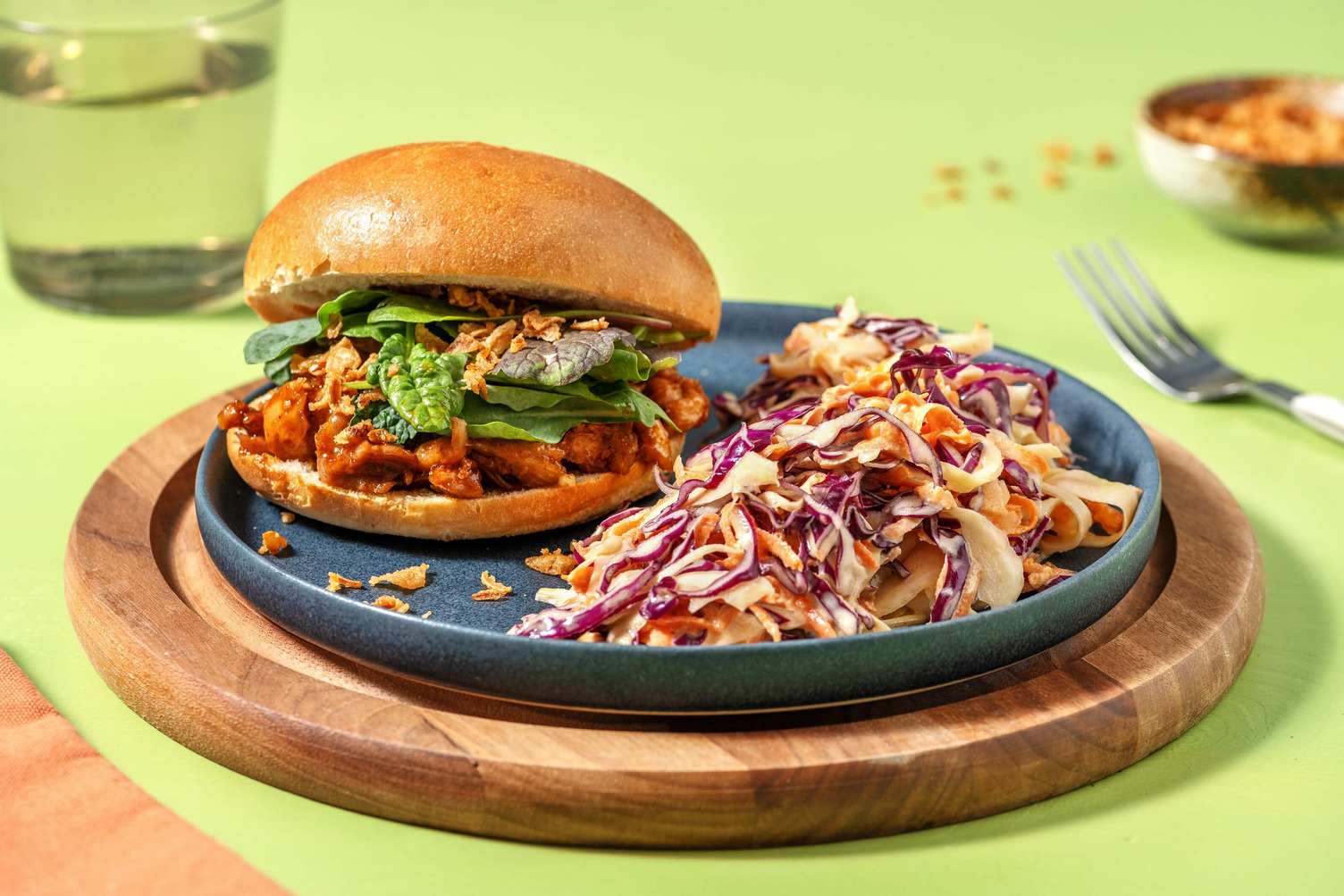 Sandwichs au poulet effiloché BBQ