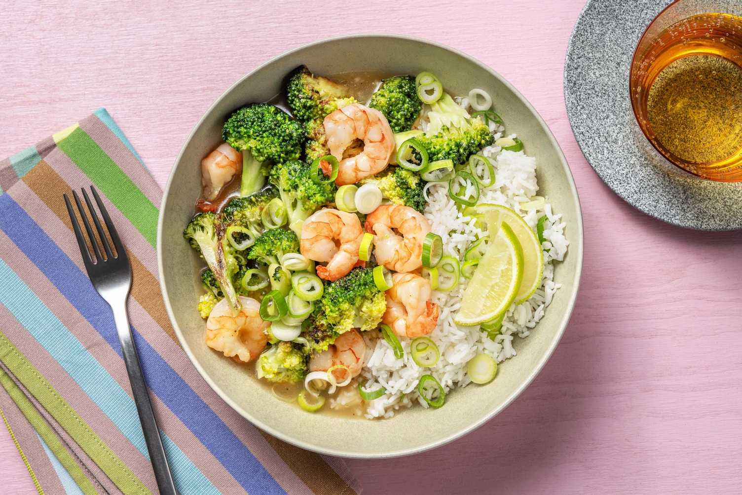 Sauté de crevettes à l’ail