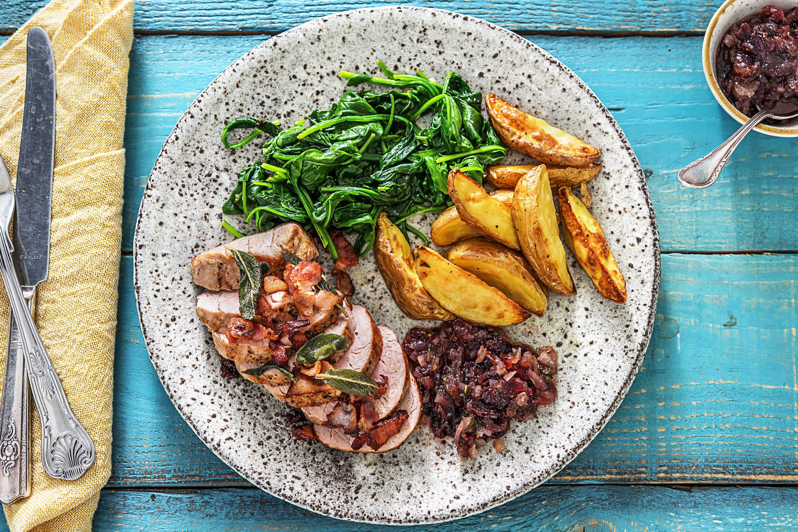 Bacon-Salbei-Schweinefilets