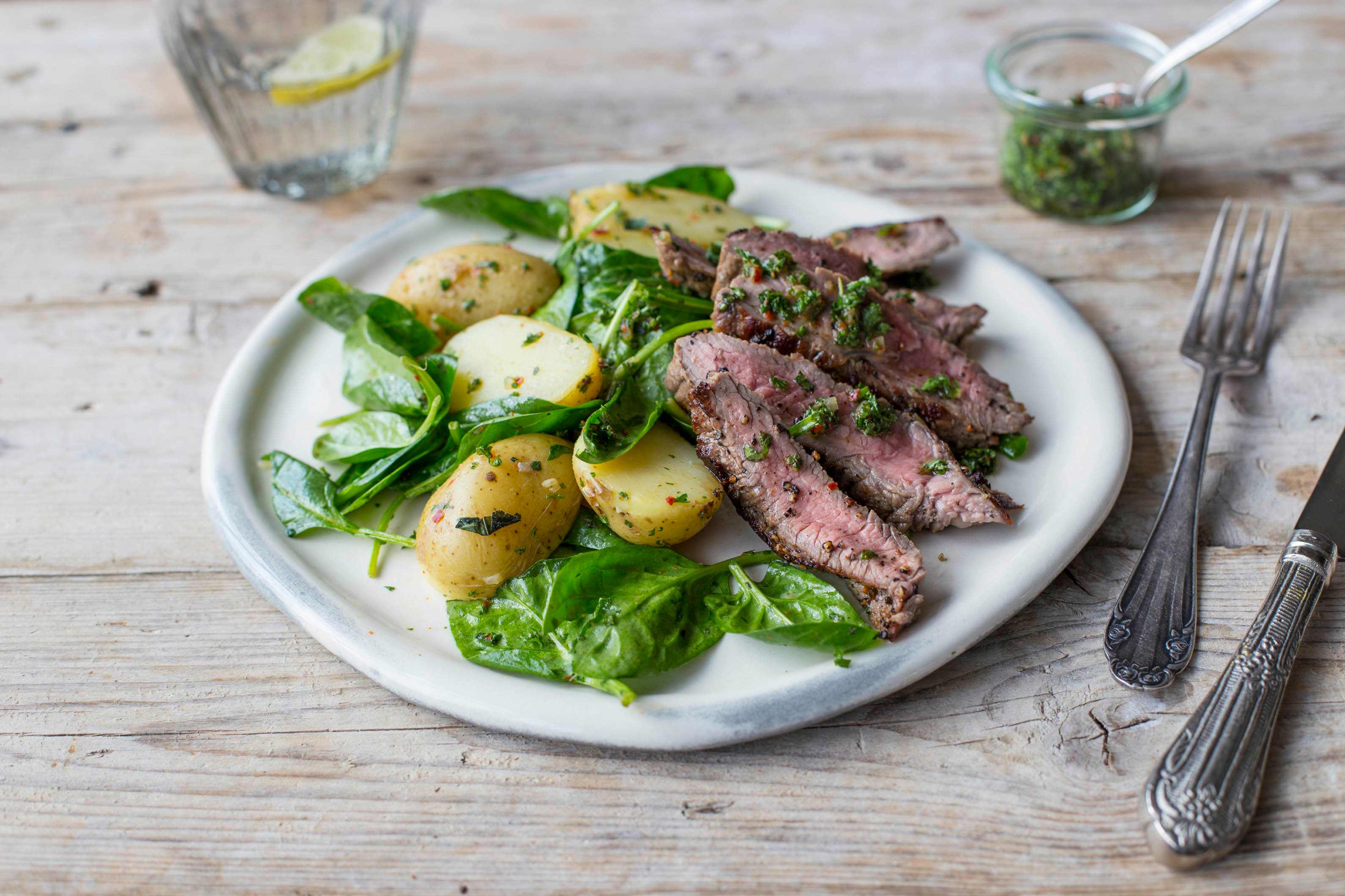 Seared Steak Salad with Chimichurri Dressing