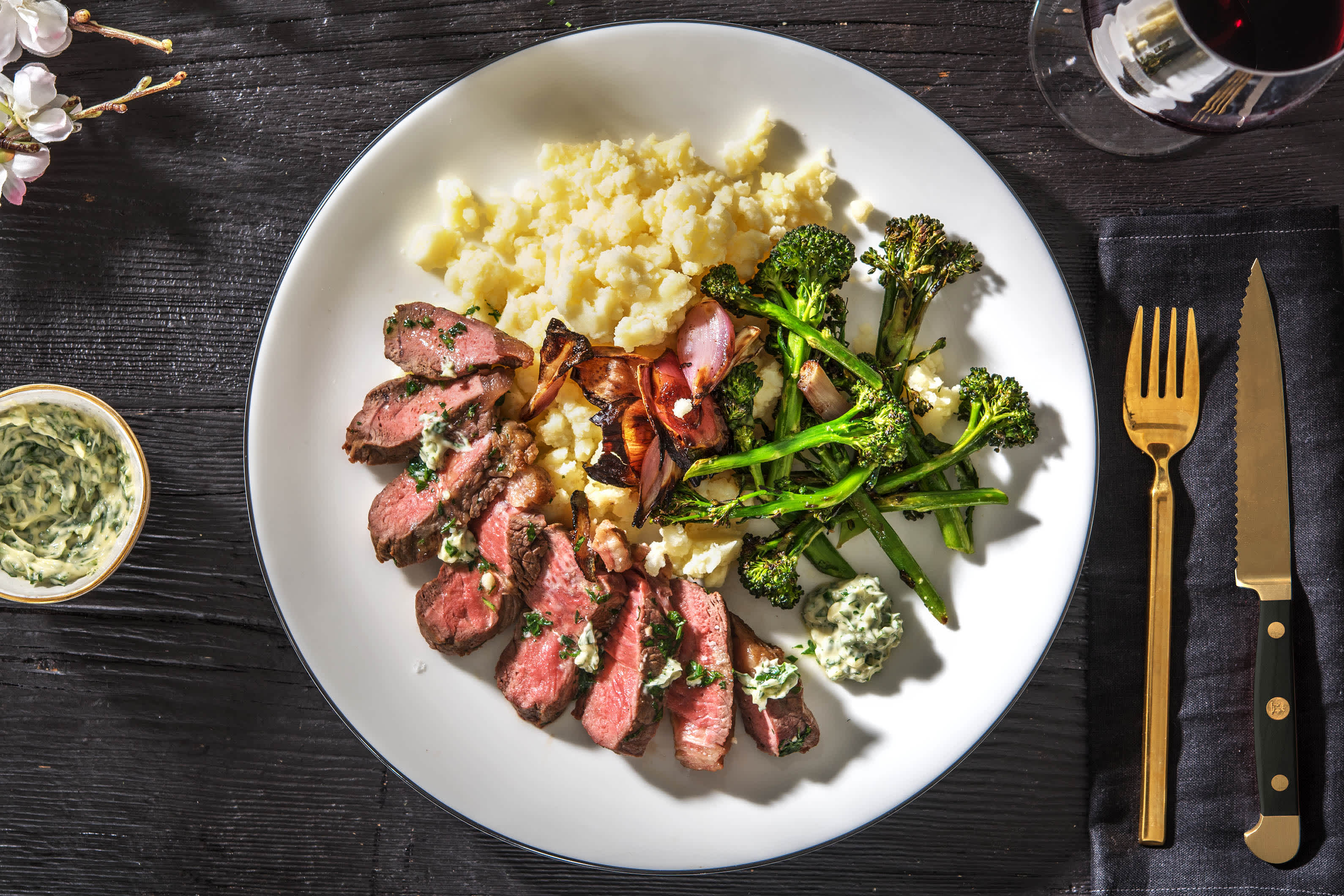 Sirloin Steak and Garlic Parsley Butter