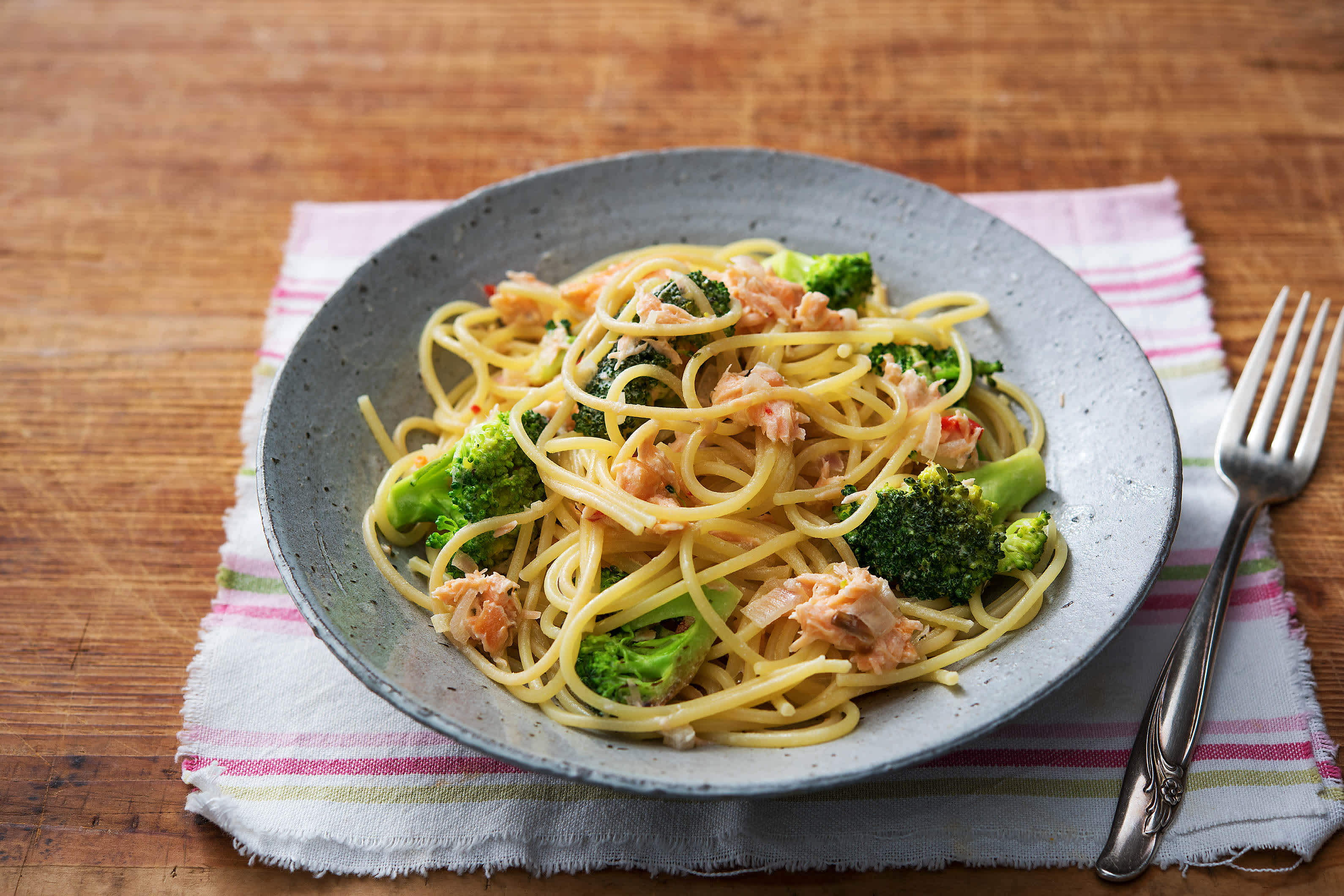 Spaghetti with Creamy Smoked Salmon