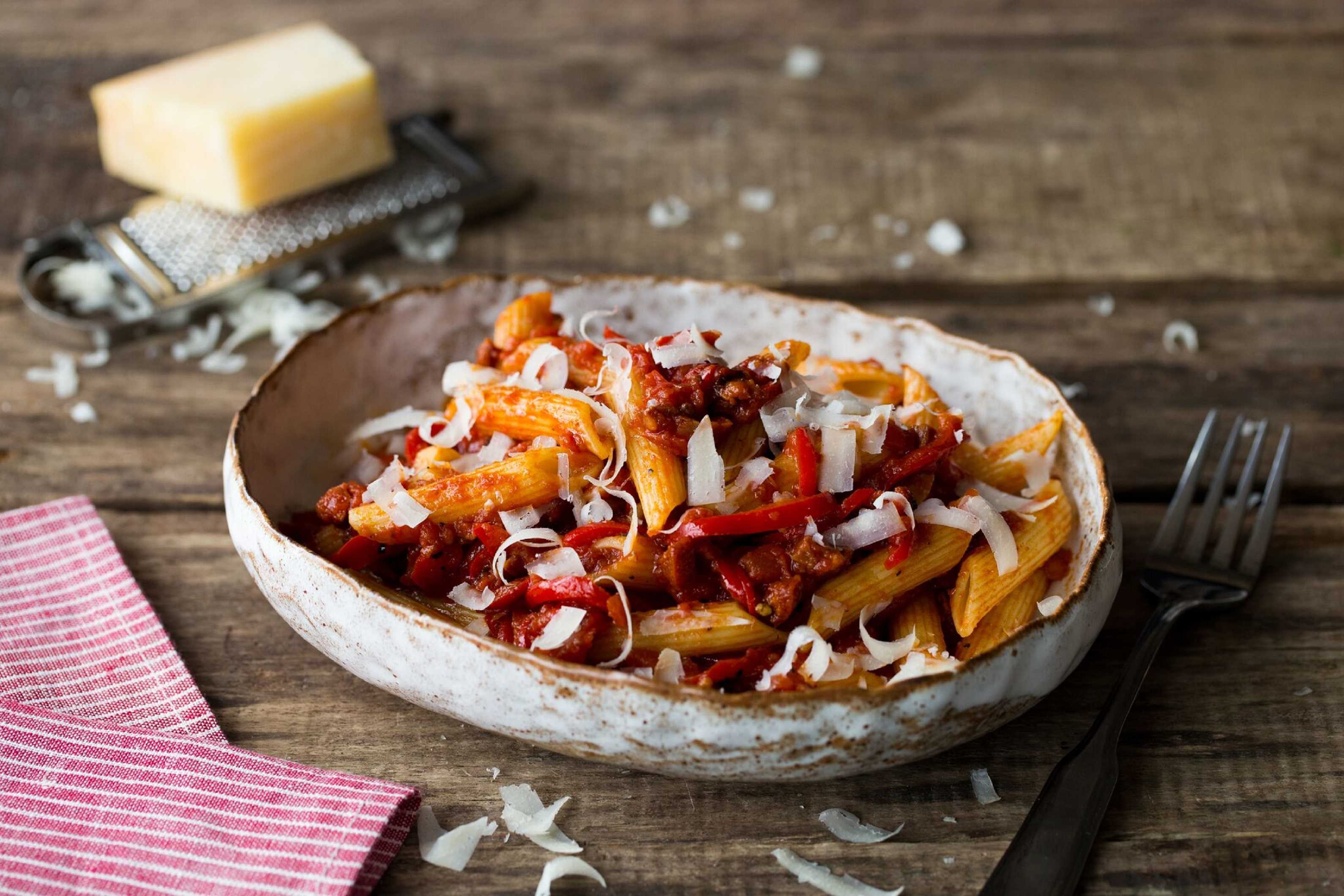 Spicy Chorizo and Tomato Penne