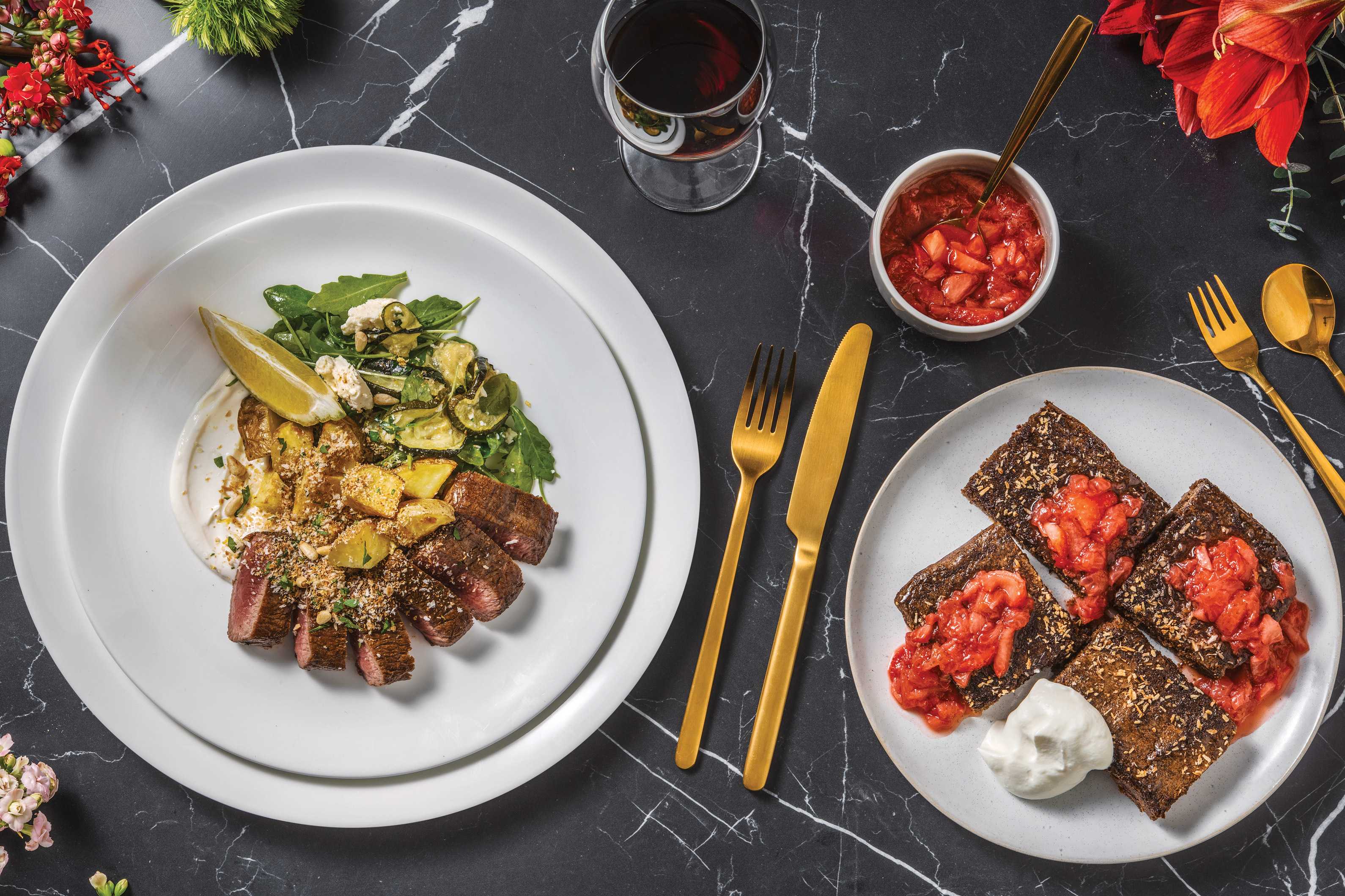 Summer Lamb Shortloin & Roast Veggie Salad for Dinner