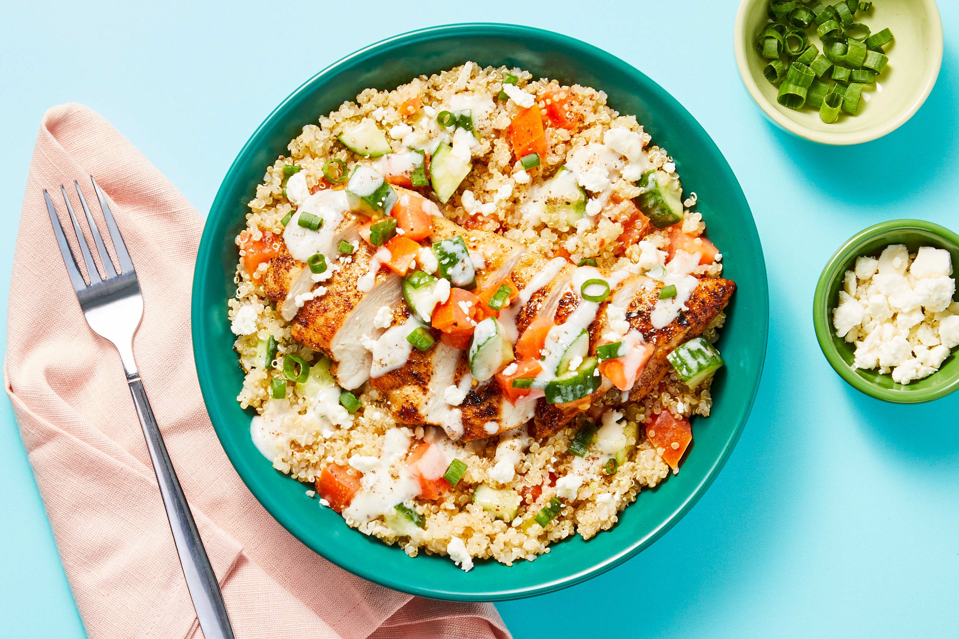 Sunny & Spiced Chicken Quinoa Bowls