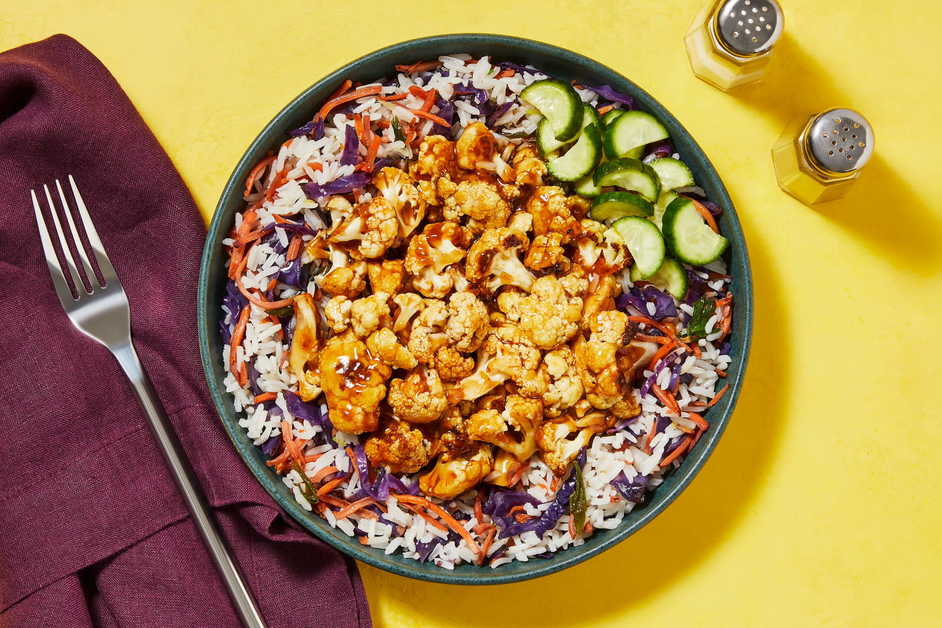 Sweet Heat Vegan Cauli Bowls