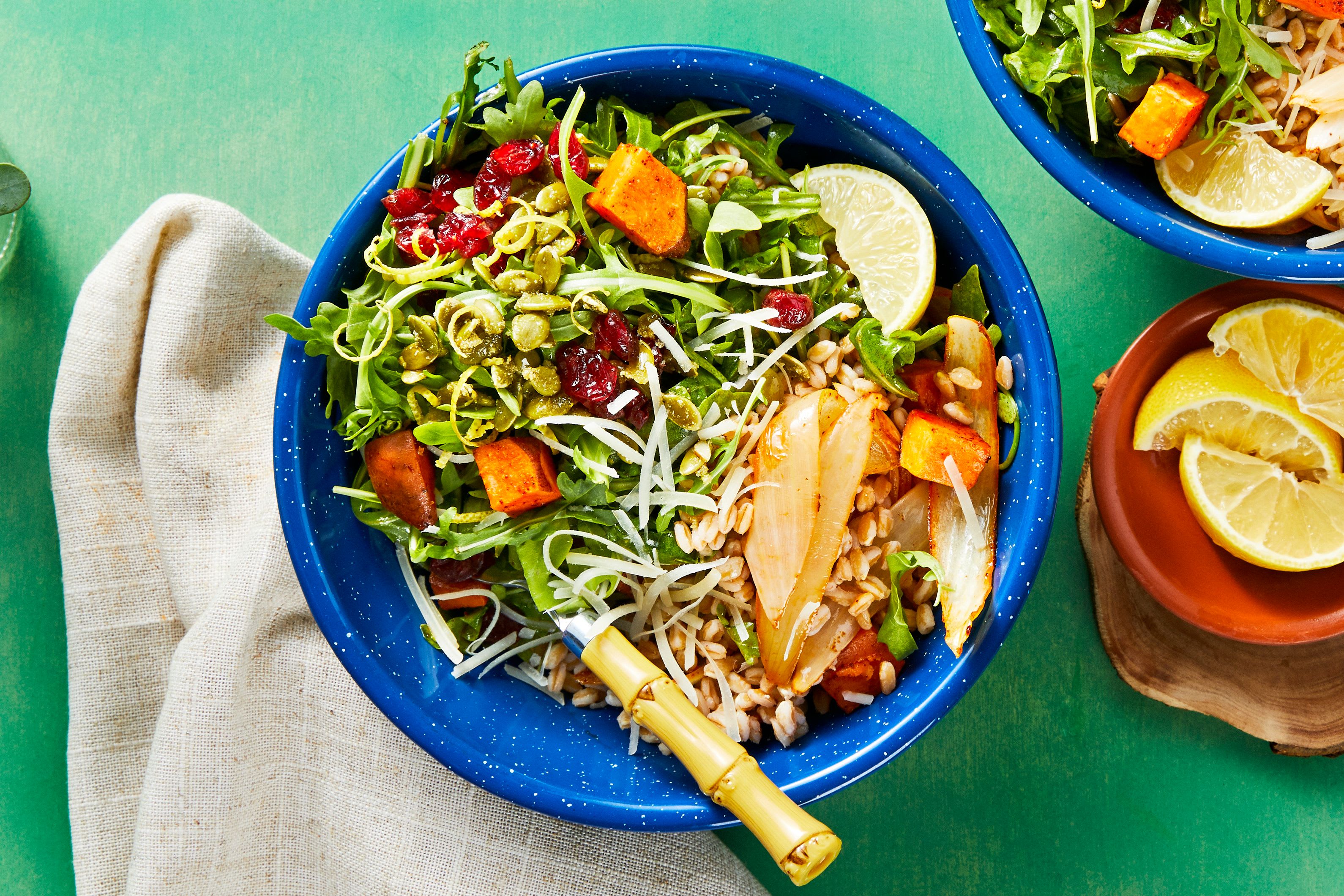 Roasted Veggie Farro Bowl