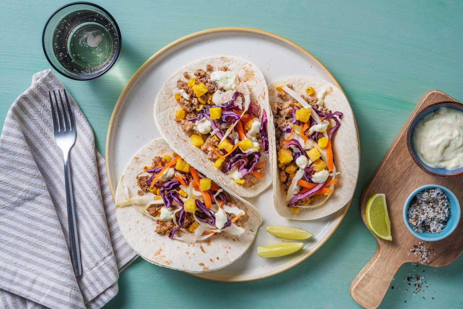 Tacos au porc à la mexicaine