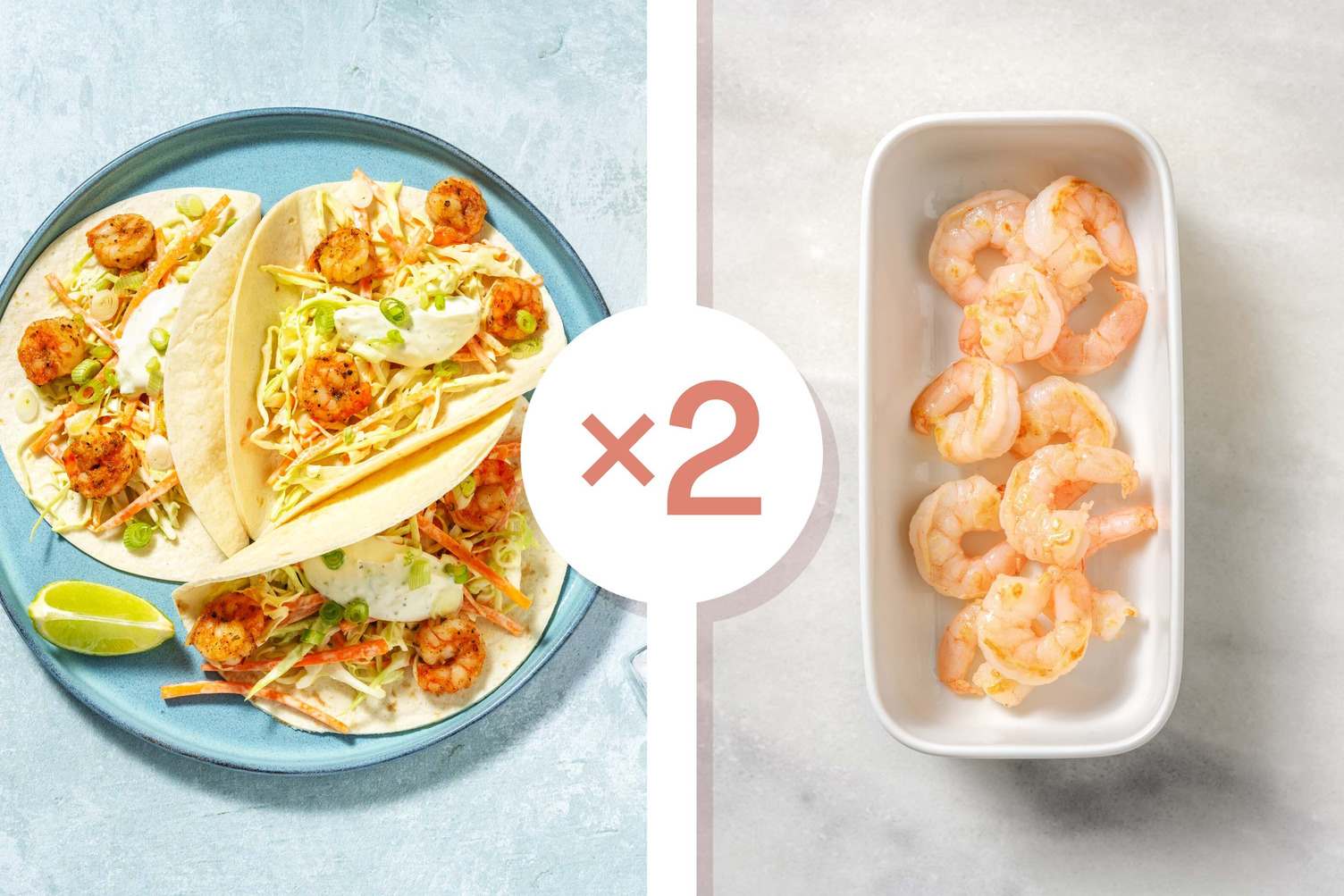 Tacos aux double crevettes à la mexicaine