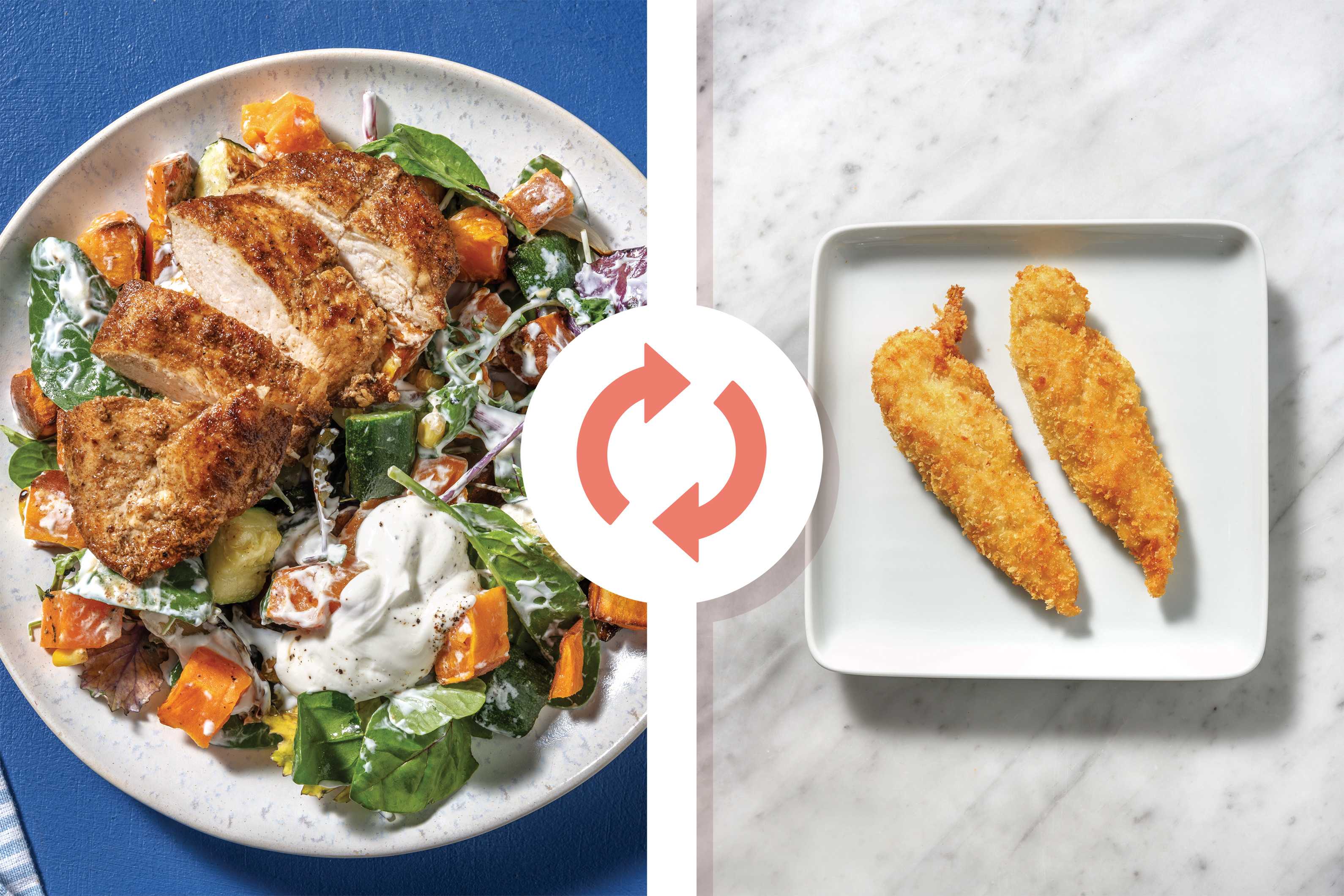 Tex-Mex Plant-Based Chick'n & Roast Veggie Salad