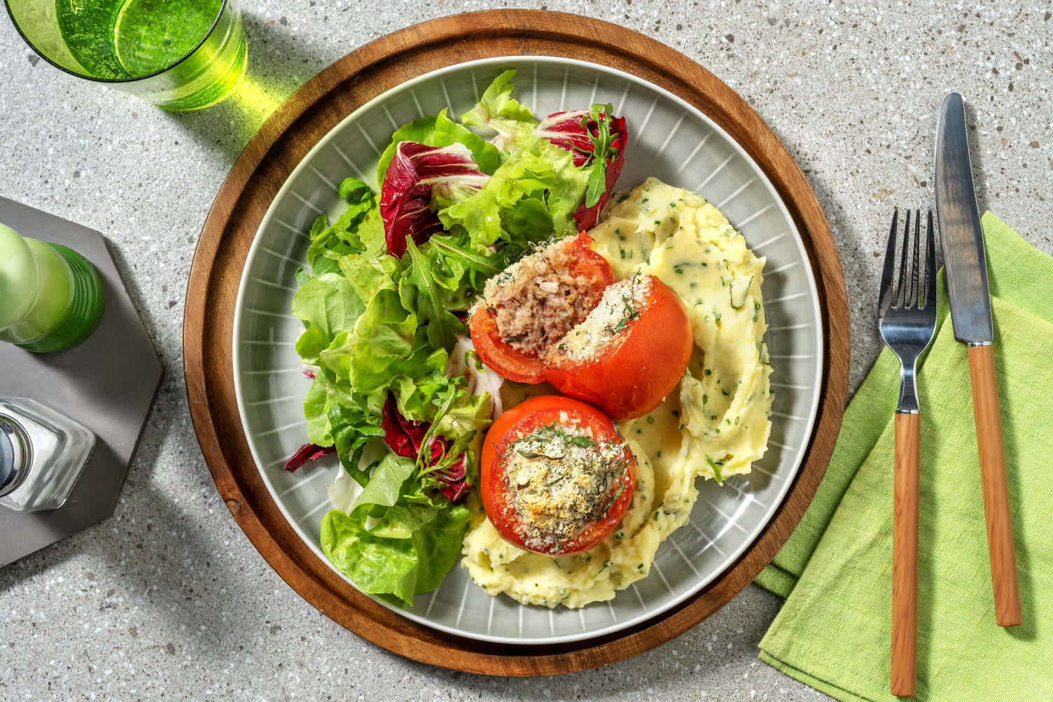 Gevulde tomaten met gehakt