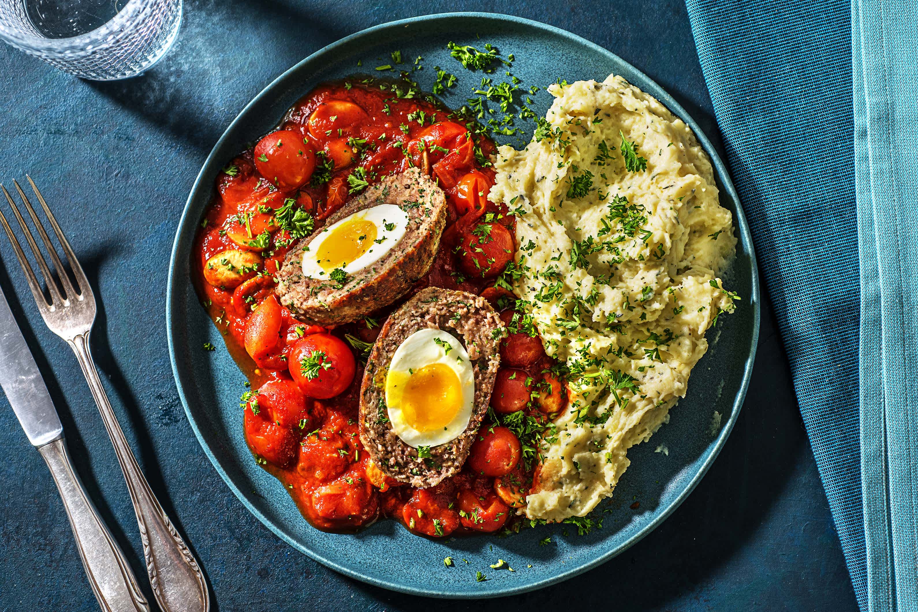 Vogelnestjes in tomatensaus