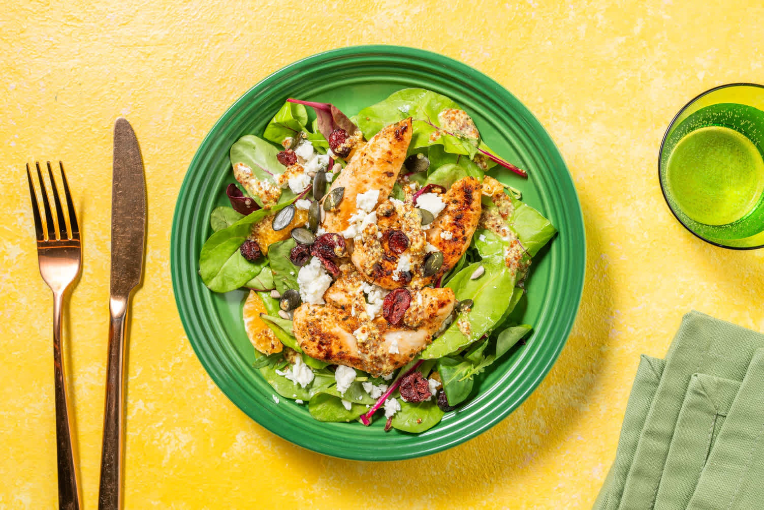 Salade de poitrines de poulet et de clémentines super rapide